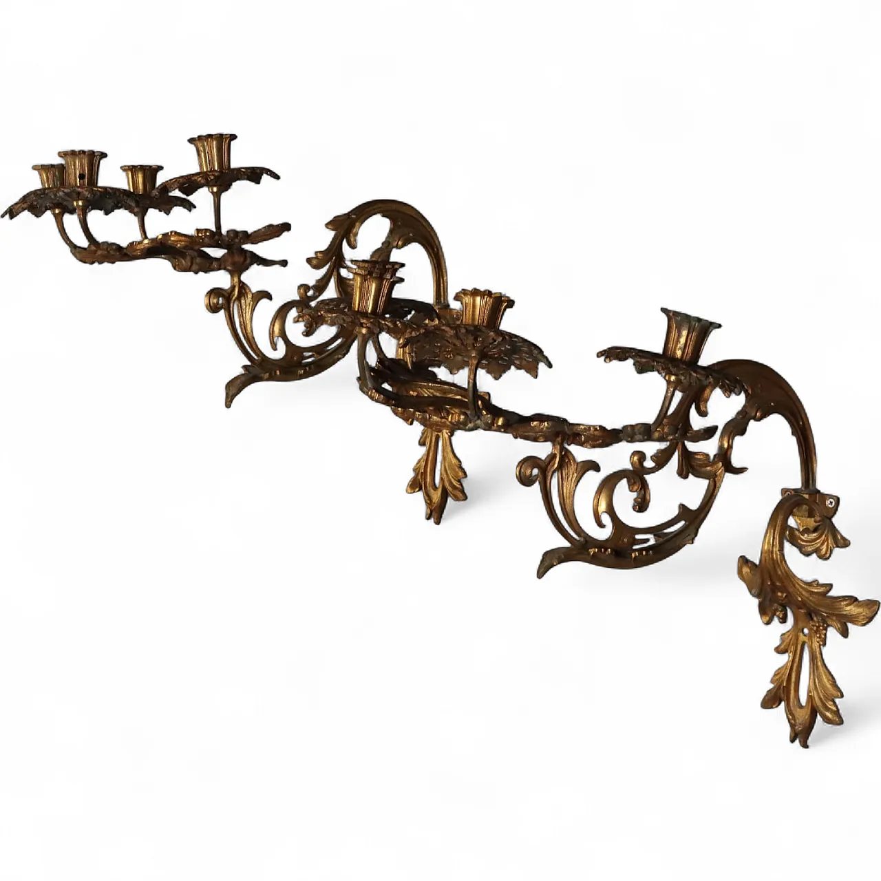 Pair of Baroque style appliques, 20th century 6