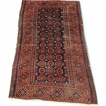 Baluchi rug in cotton and wool, 20th century