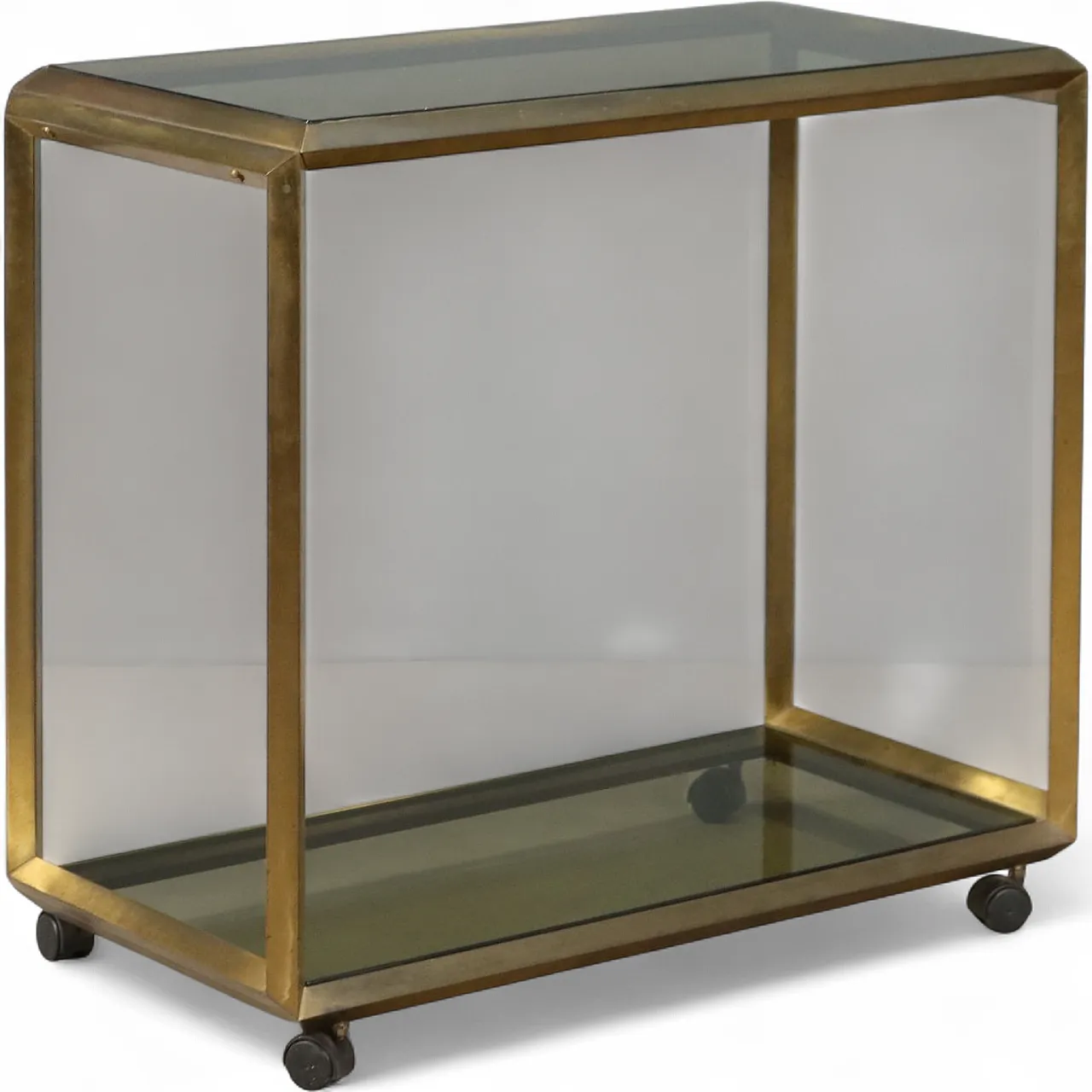 Cart in metal and glass, 1970s 8