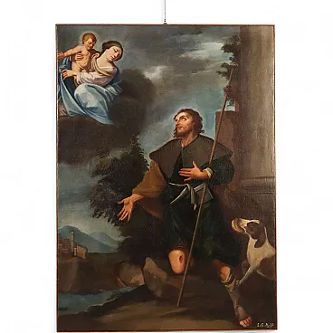 Apparition of the Madonna and Child to San Rocco, 18th century