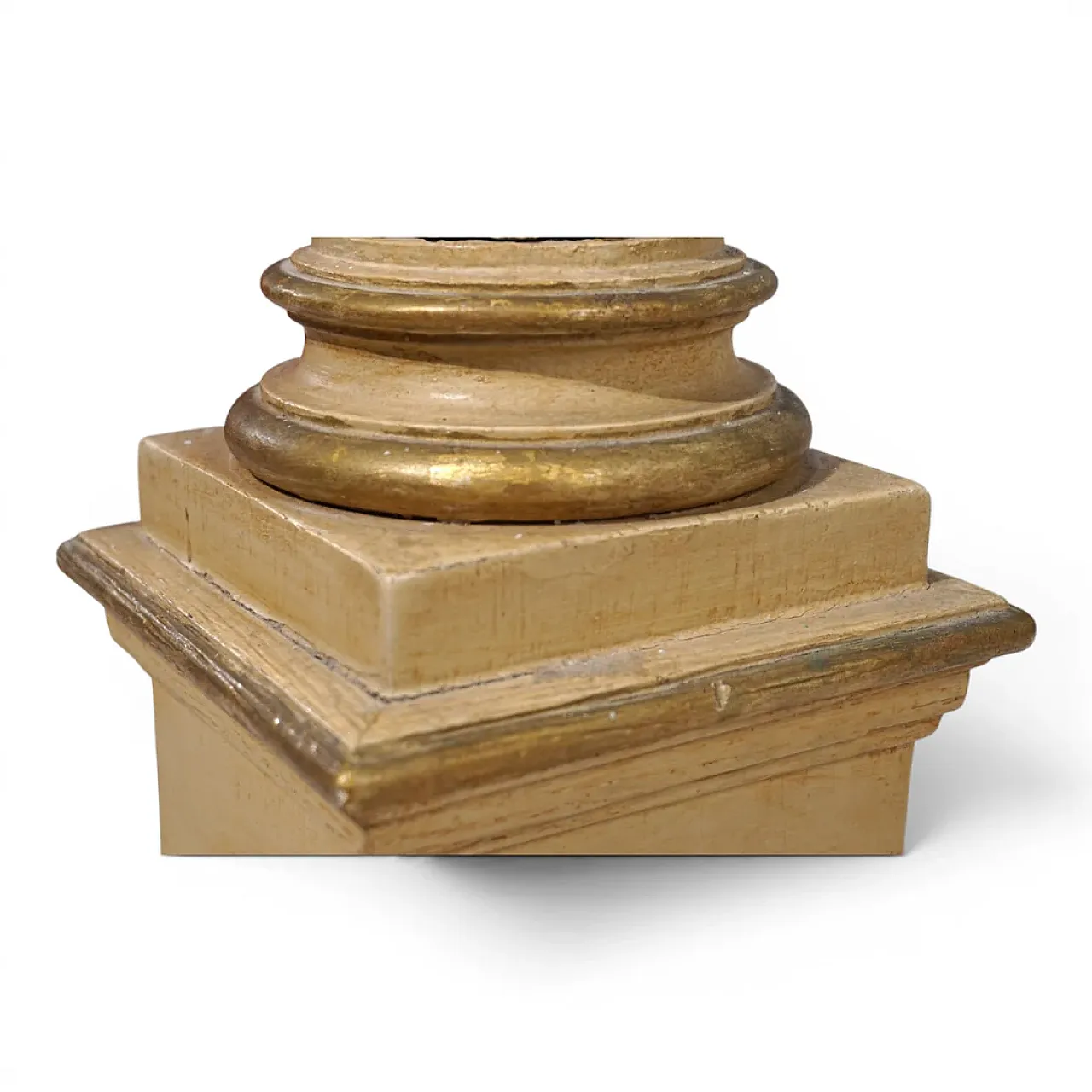Candeliere scultoreo in legno per chiesa, '800 8