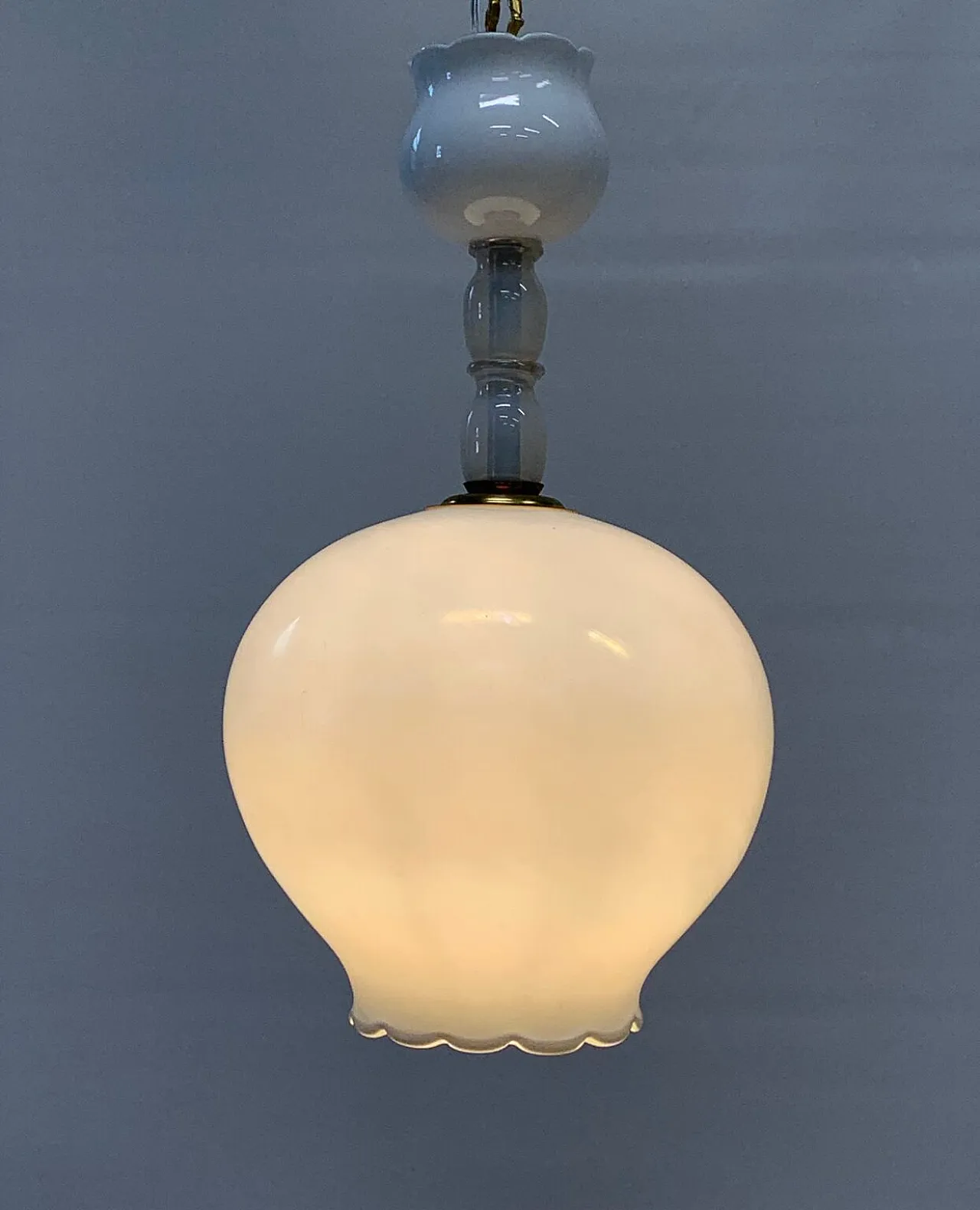 Lampada in vetro di Murano hotel Bristol di Merano Gio Ponti, anni '50 1