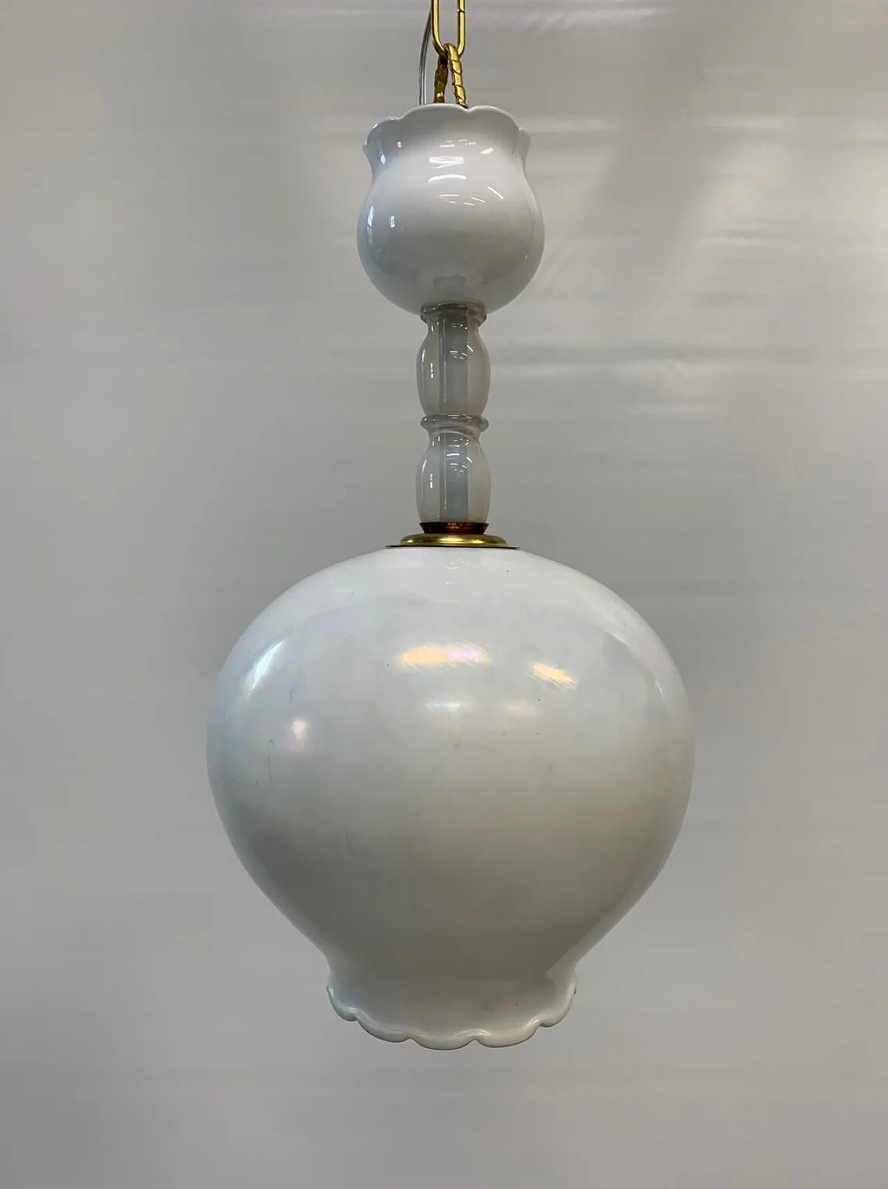 Lampada in vetro di Murano hotel Bristol di Merano Gio Ponti, anni '50 3