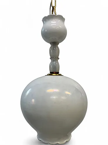 Lampada in vetro di Murano hotel Bristol di Merano Gio Ponti, anni '50
