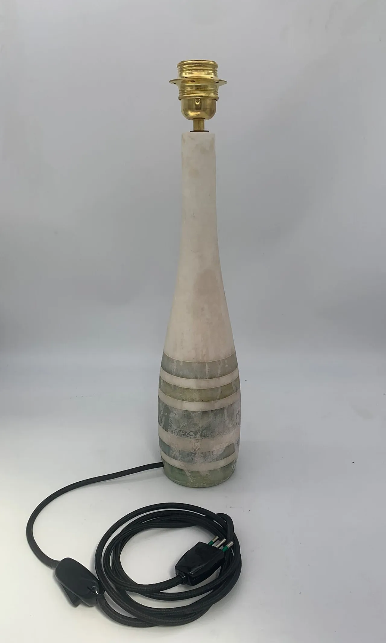 Lampada da tavolo in alabastro di Volterra, anni '60 1