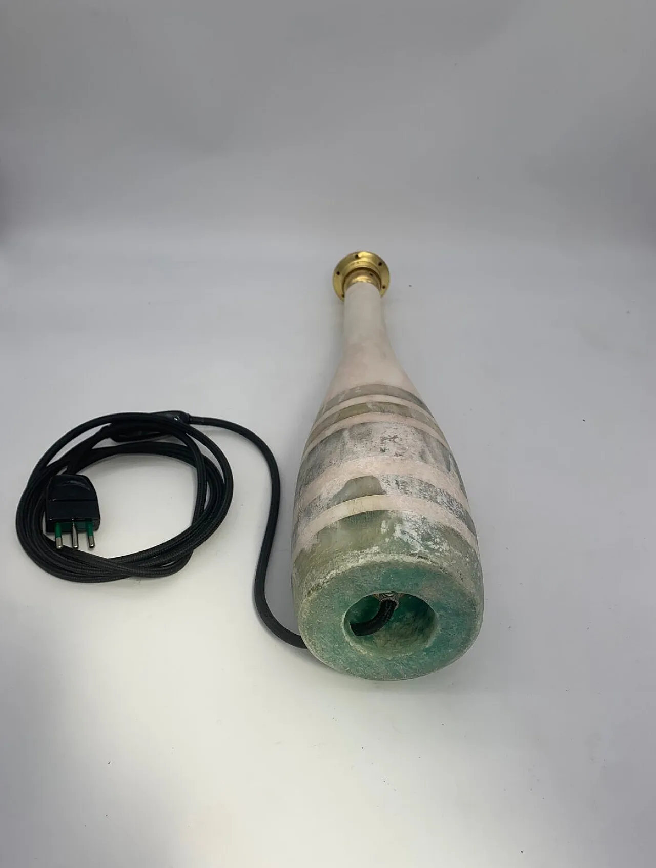 Lampada da tavolo in alabastro di Volterra, anni '60 4