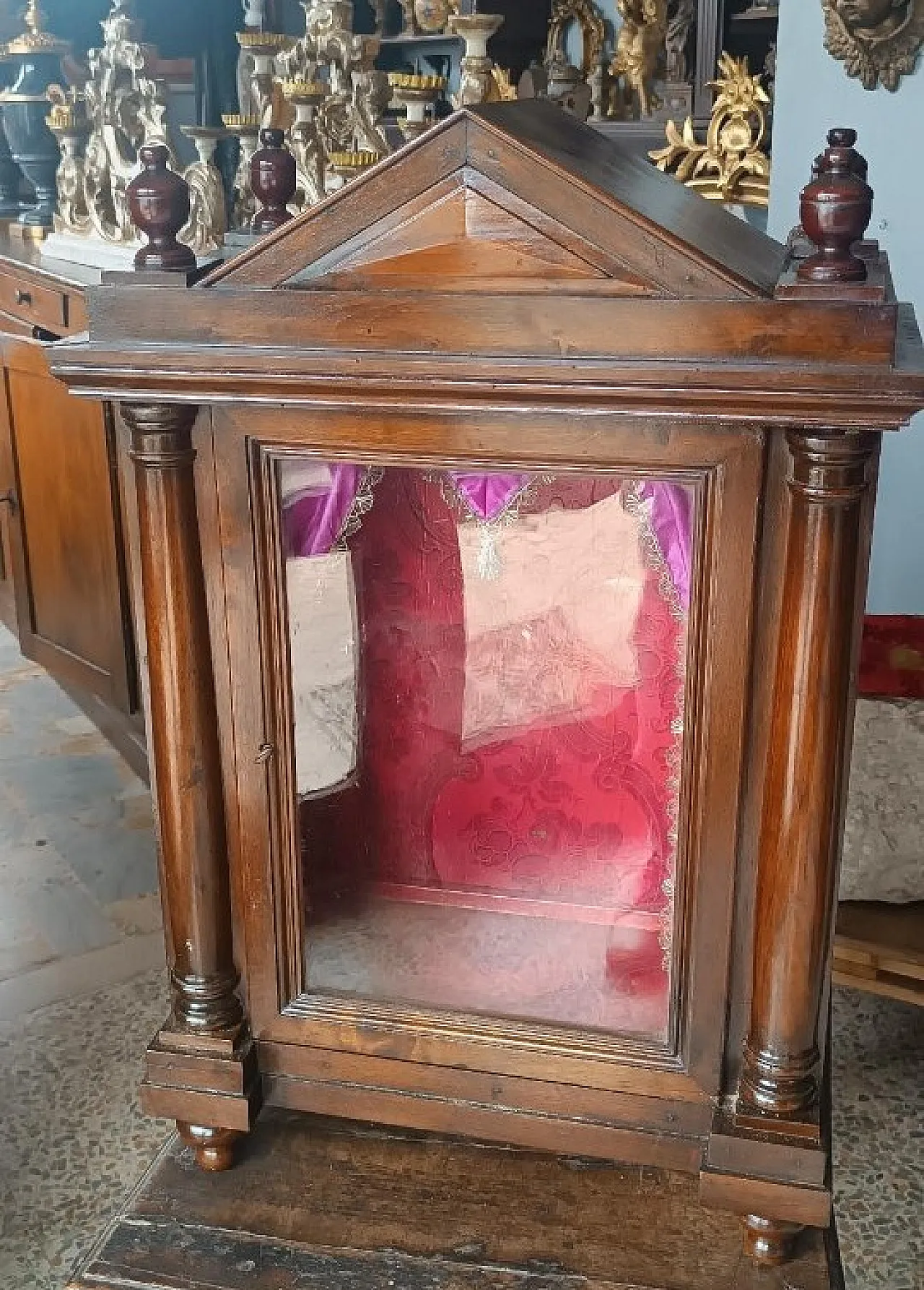 Walnut slide box, 19th century 1