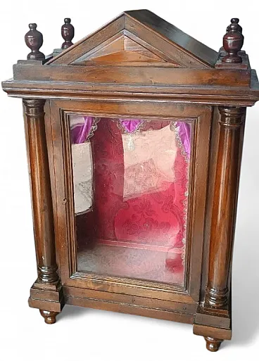 Walnut slide box, 19th century