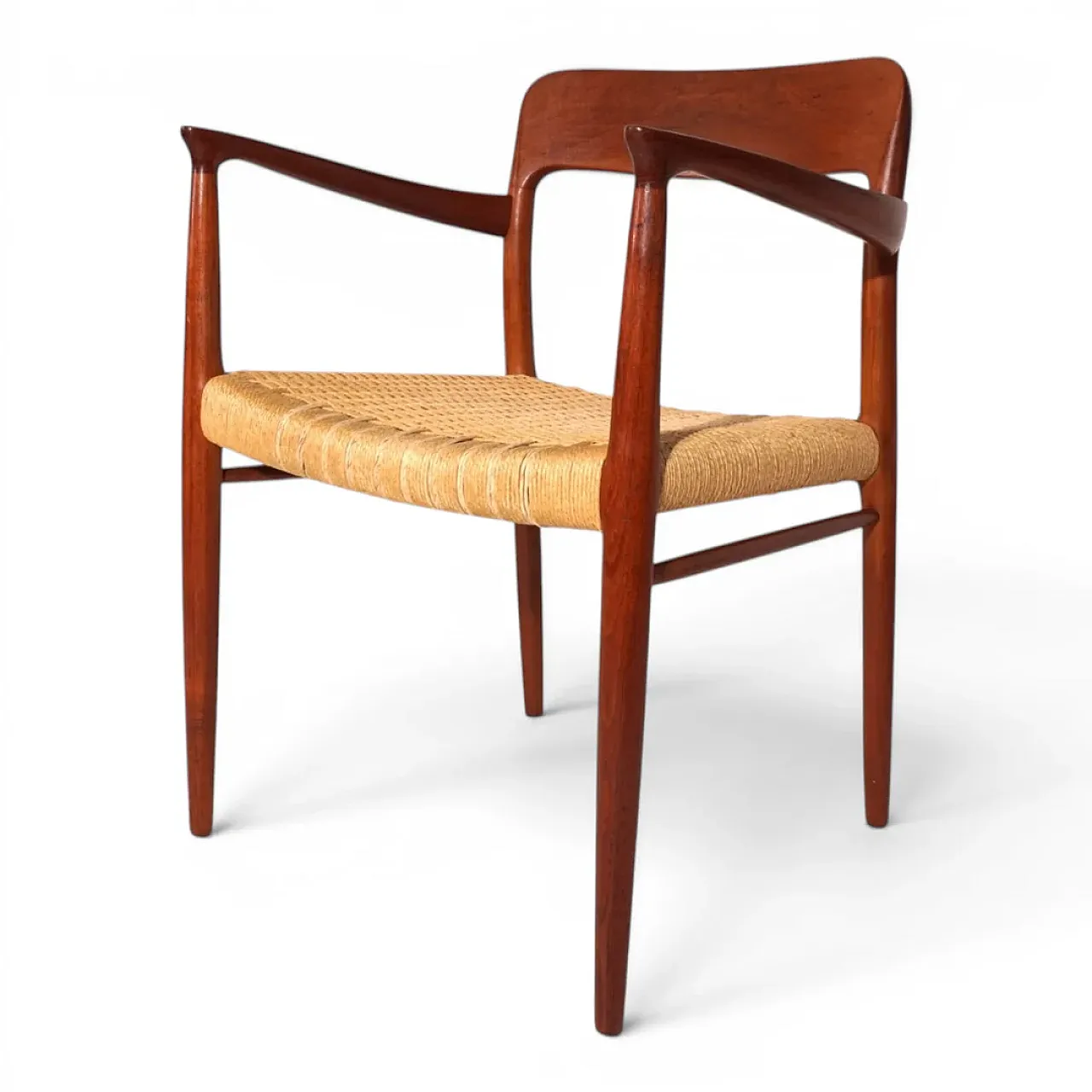 Sedia in teak Møller 56 di Niels Otto Møller per JL. Møllers, anni '50 2