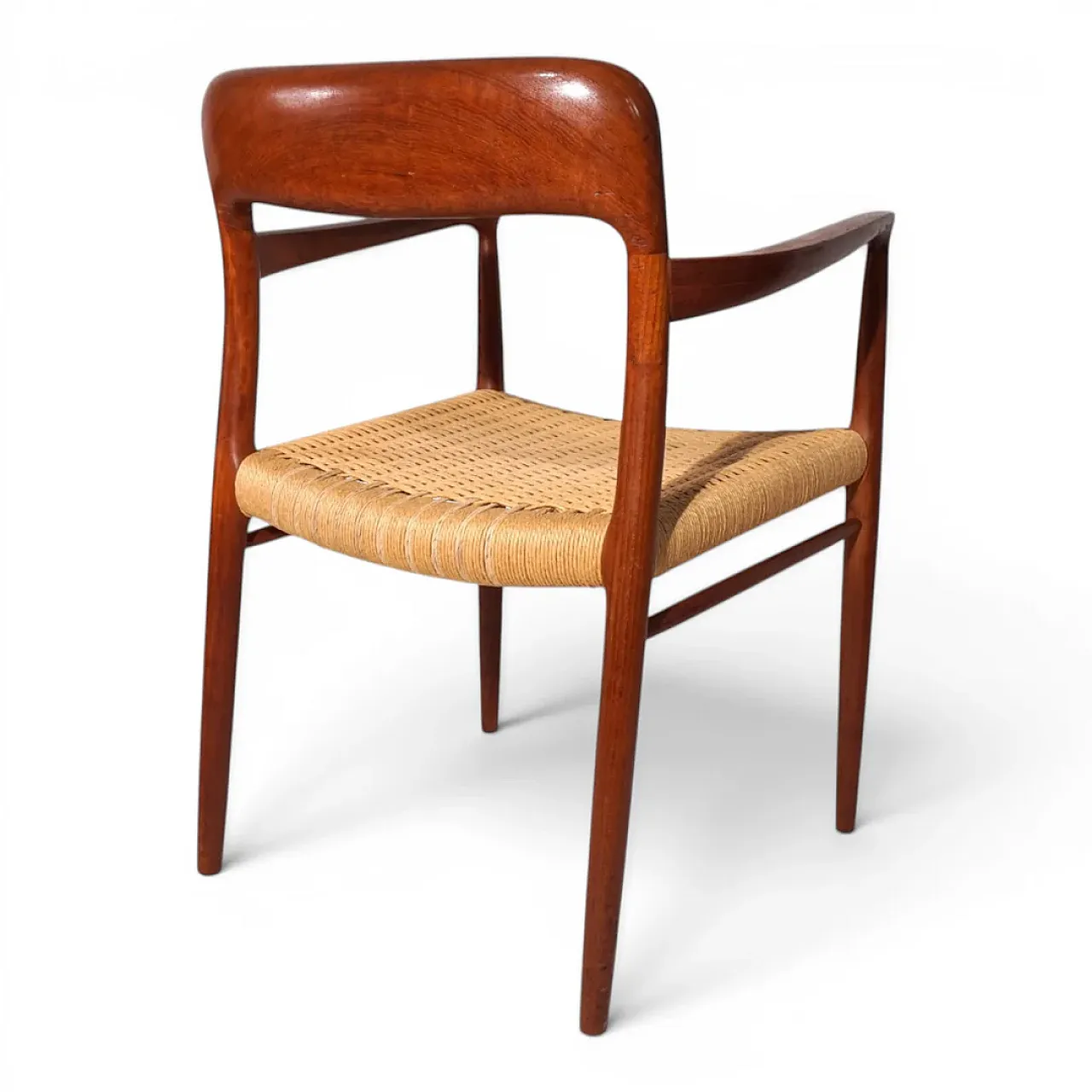 Sedia in teak Møller 56 di Niels Otto Møller per JL. Møllers, anni '50 3