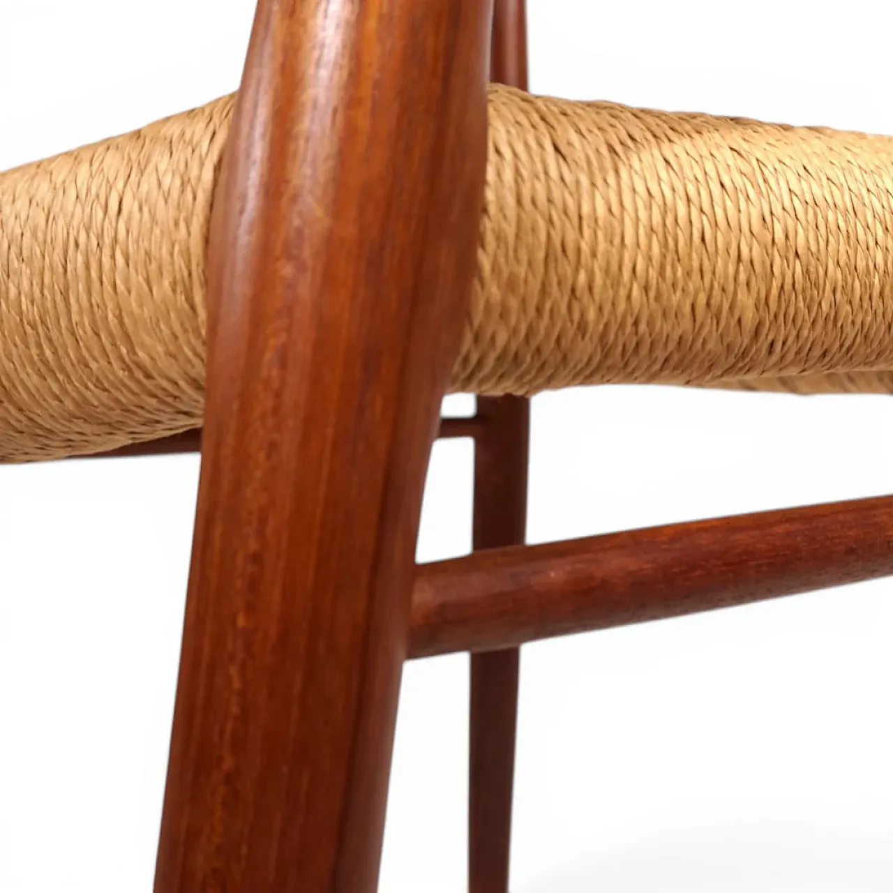 Sedia in teak Møller 56 di Niels Otto Møller per JL. Møllers, anni '50 9
