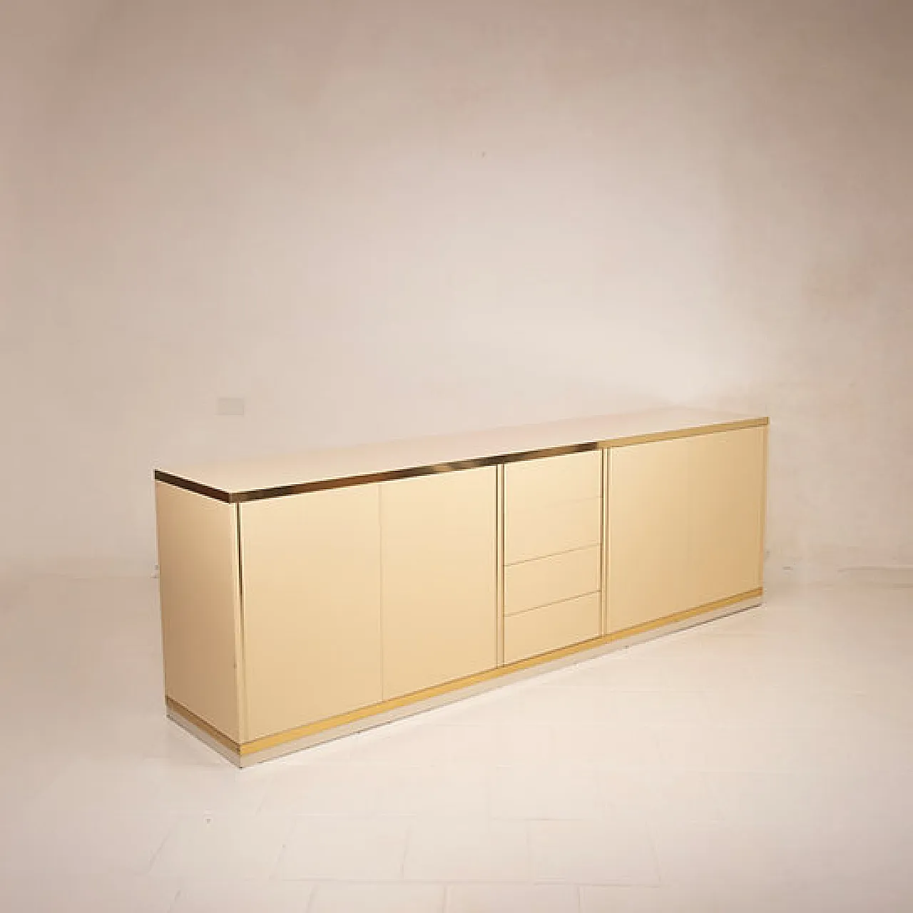 Willy Rizzo Hollywood Regency sideboard for Mario Sabo, 1970s 1