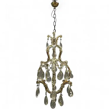 Vintage Maria Teresa crystal chandelier, 1950s
