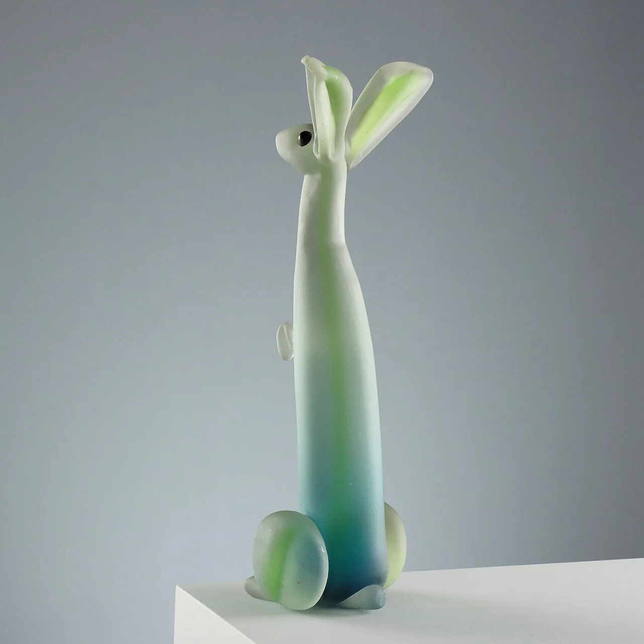 Murano glass rabbit in the Seguso Manufacture, 20th century 8