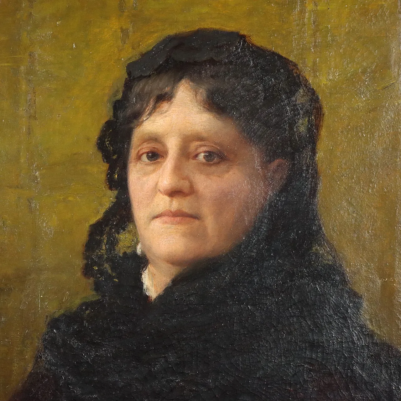 Painting by Vittorio Tessari, oil on canvas, 19th century 3