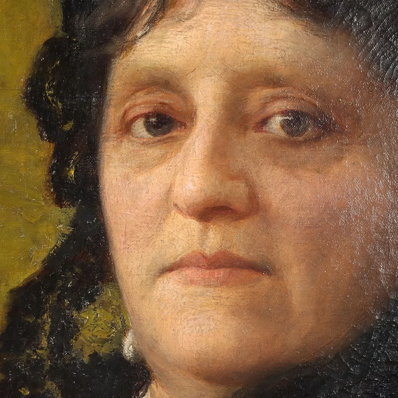 Painting by Vittorio Tessari, oil on canvas, 19th century 4