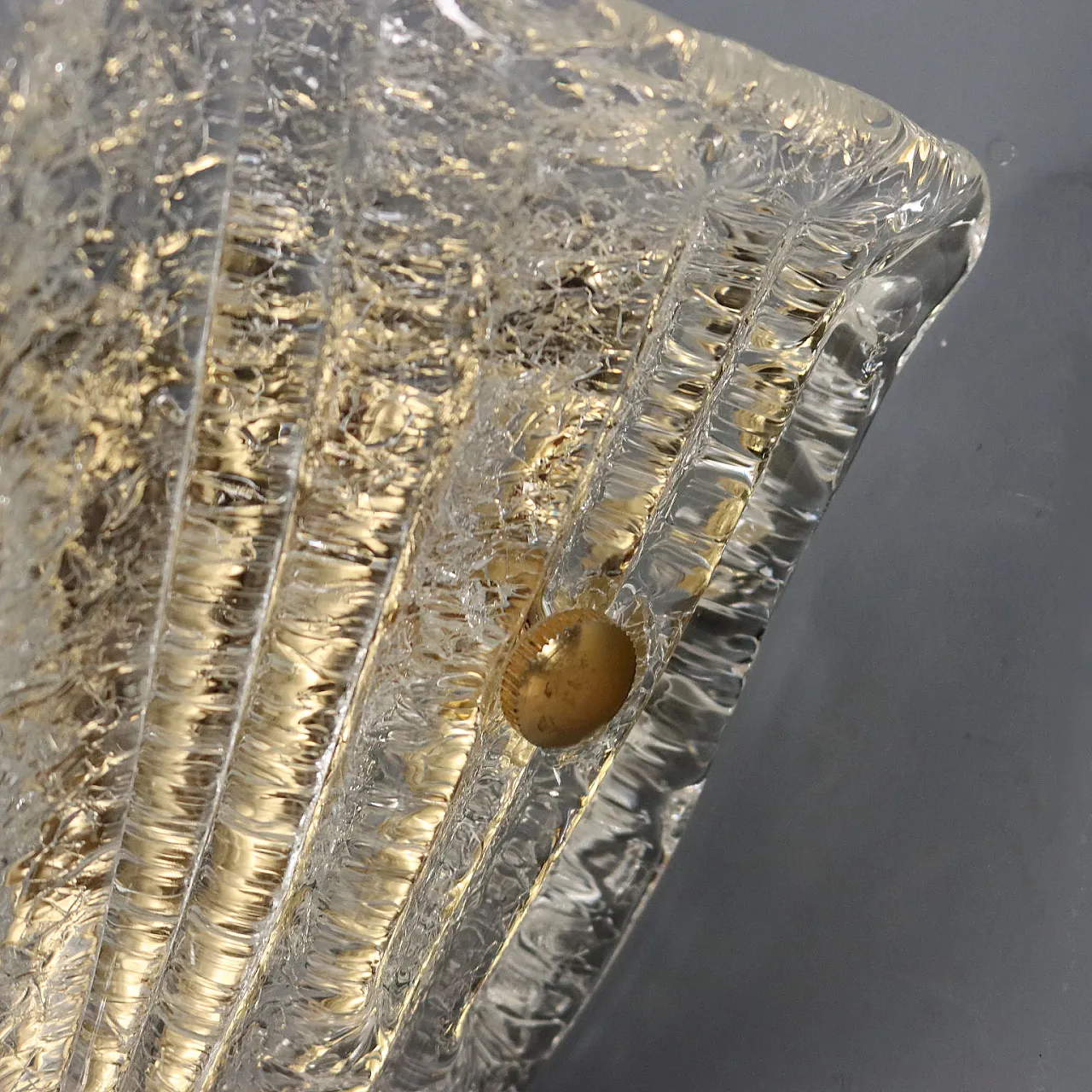 Shell shaped applique in Murano glass, 20th century 9