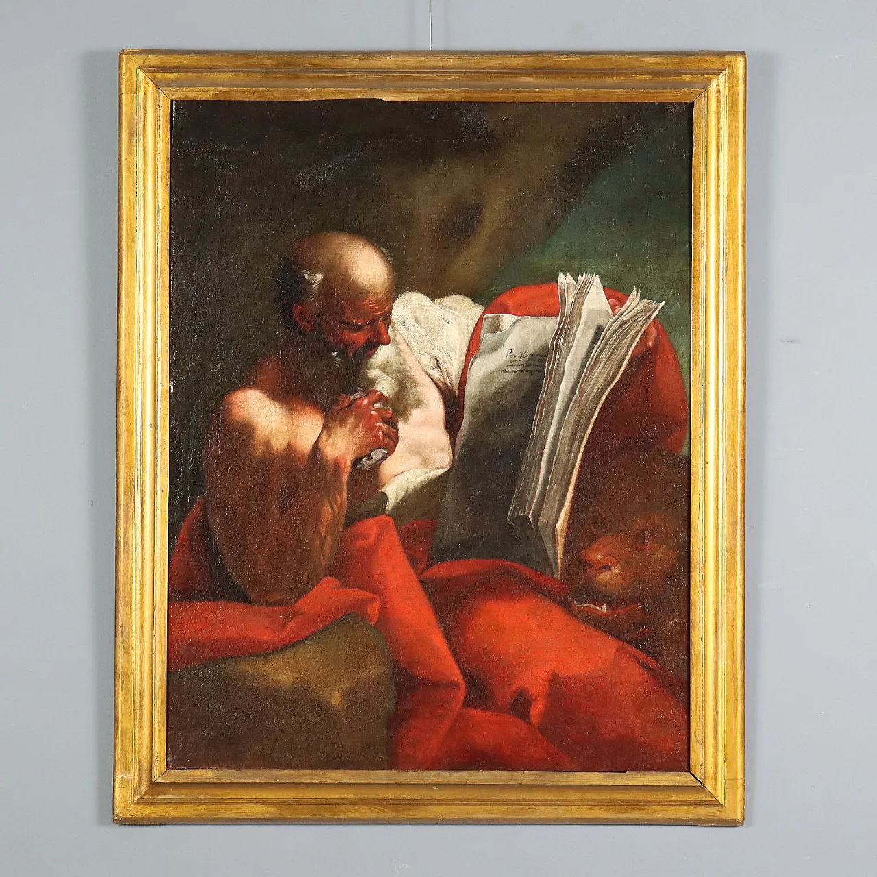 St. Jerome, oil painting on canvas, 18th century 1