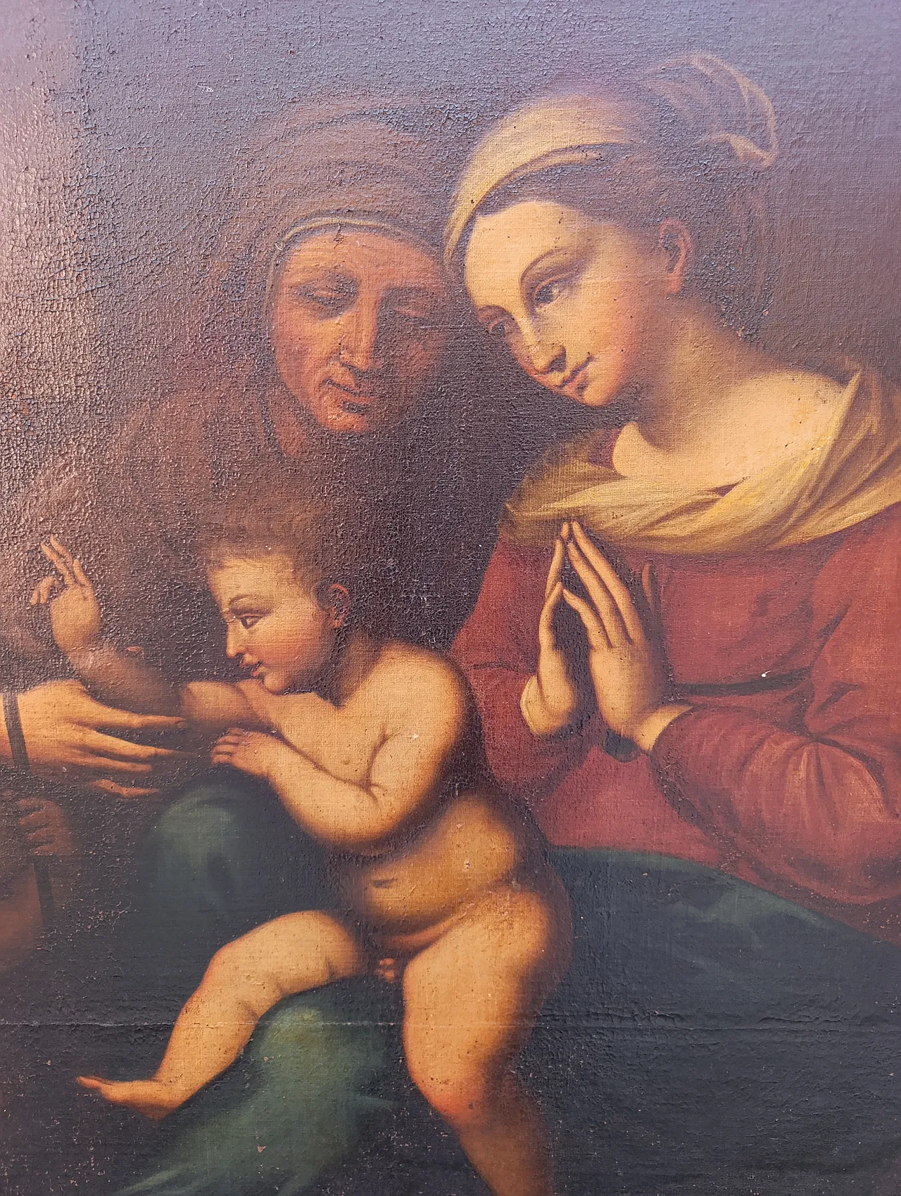 Madonna del divino amore, dipinto ad olio in prima tela, '700 2
