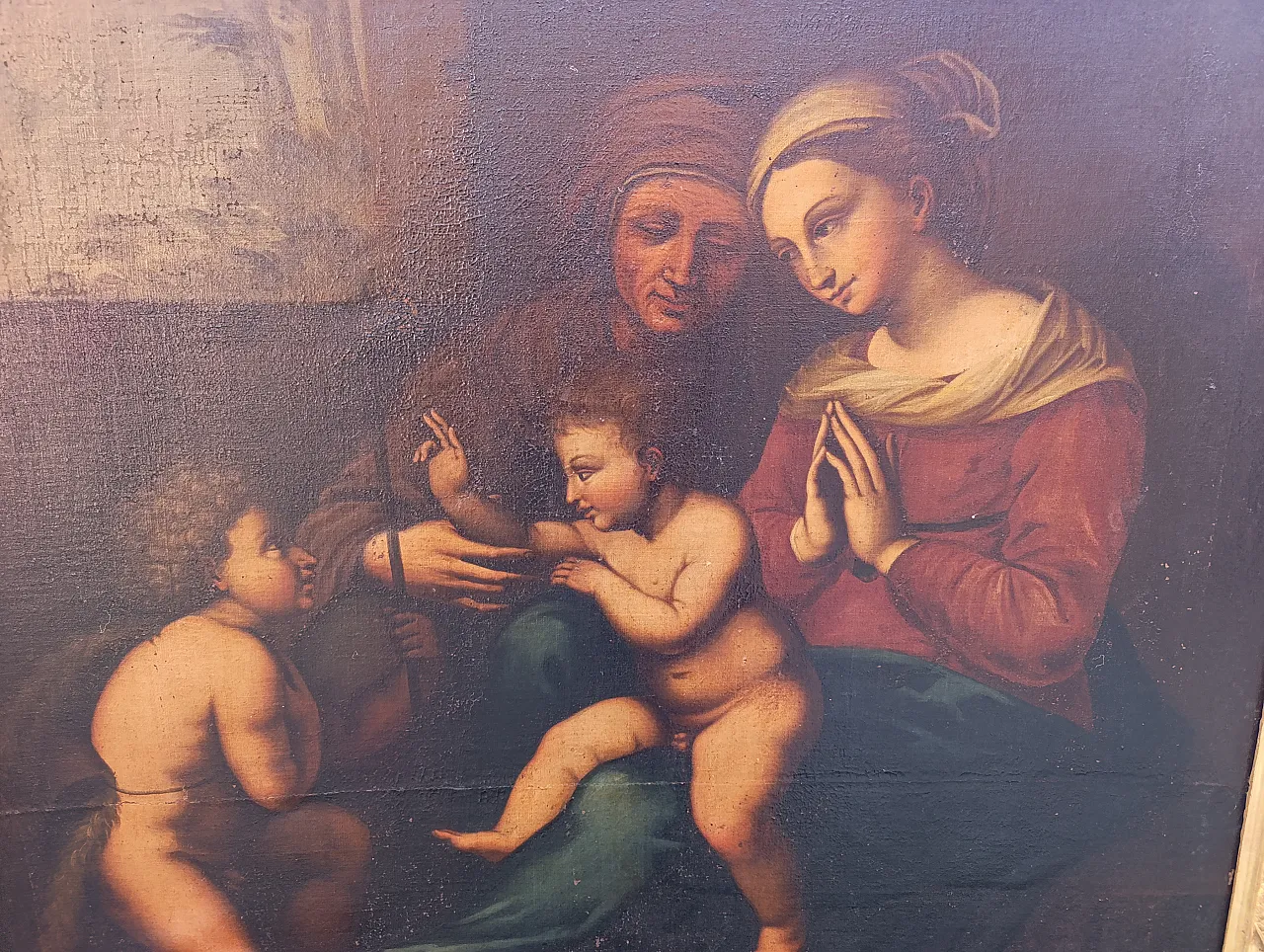 Madonna del divino amore, dipinto ad olio in prima tela, '700 3