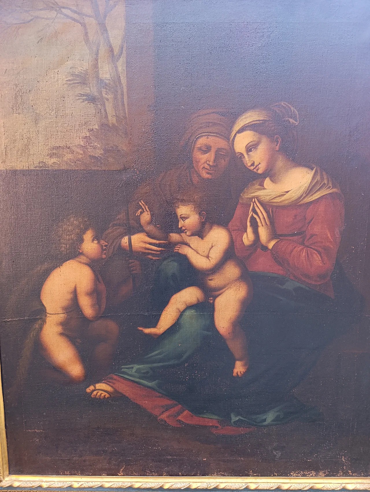 Madonna del divino amore, dipinto ad olio in prima tela, '700 4