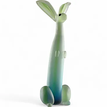 Murano glass rabbit in the Seguso Manufacture, 20th century