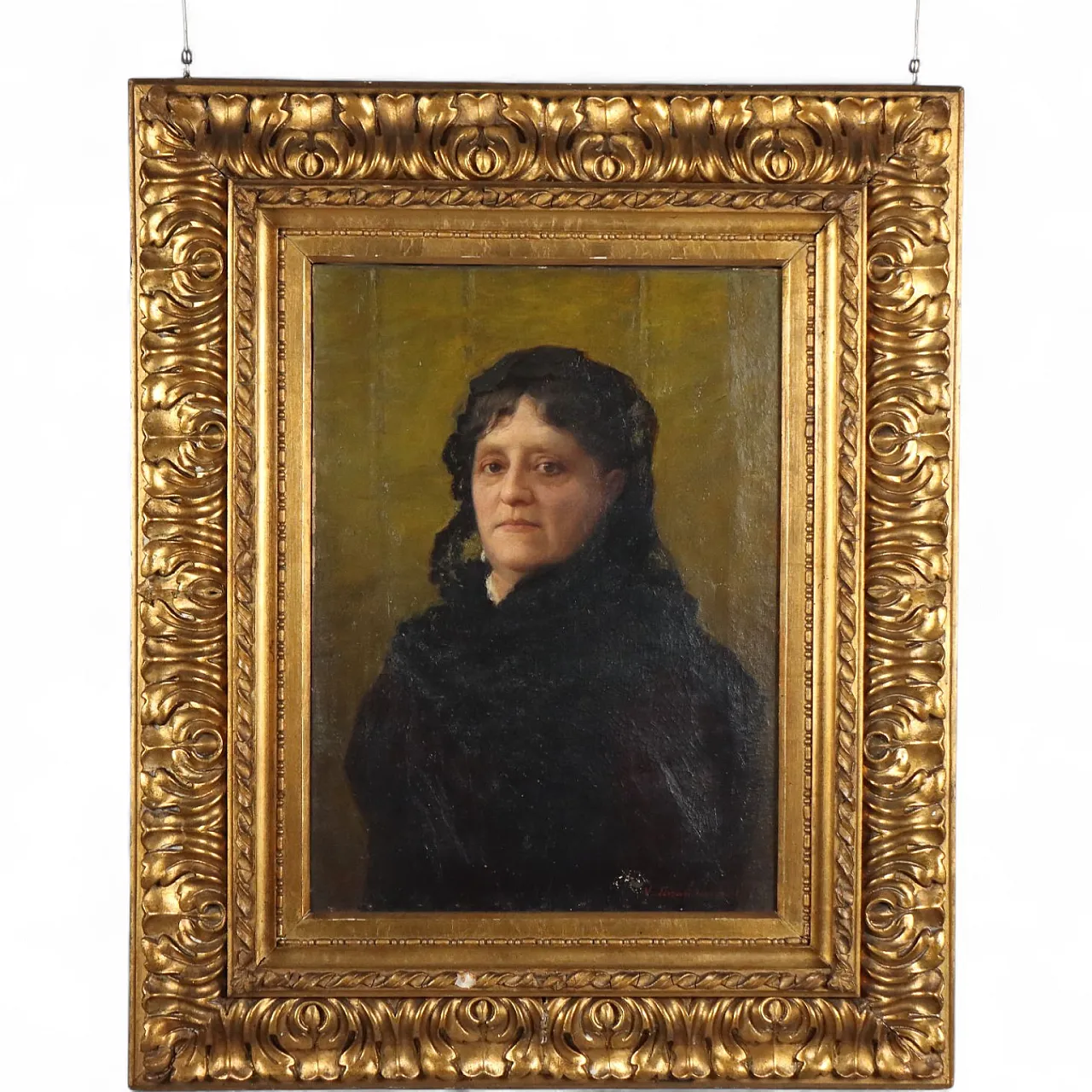 Painting by Vittorio Tessari, oil on canvas, 19th century 11