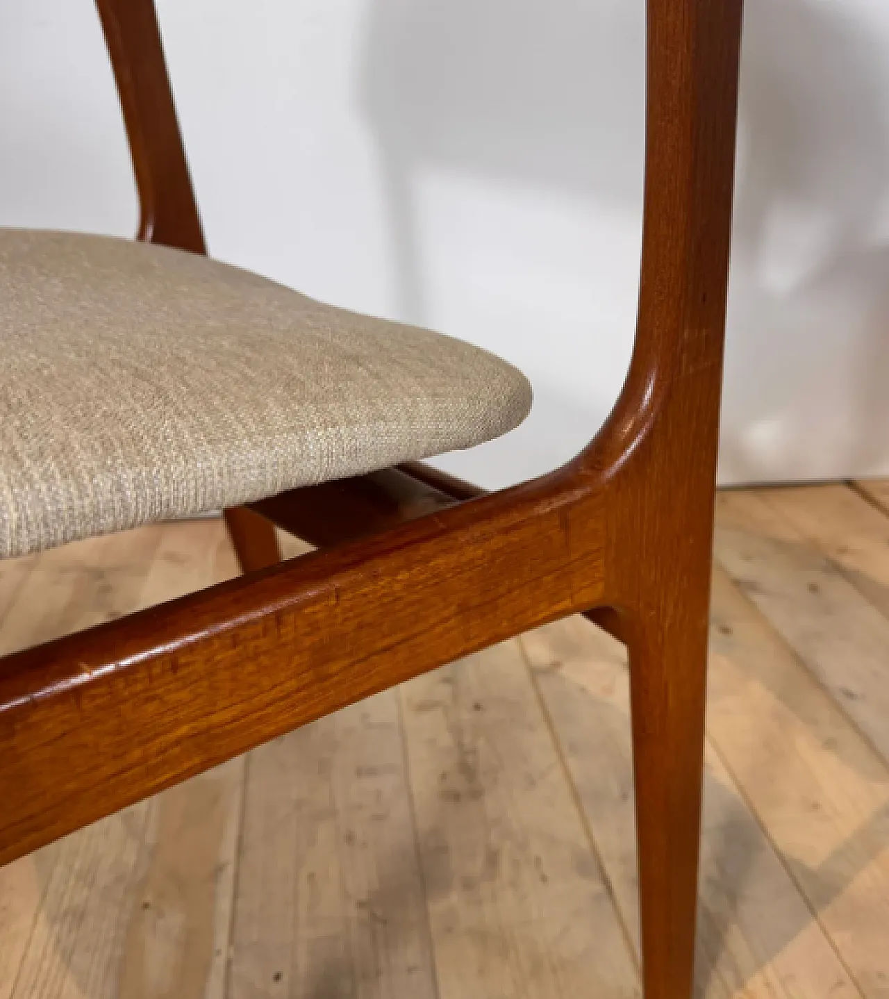 4 Erik Buch teak chairs, 1960s 2