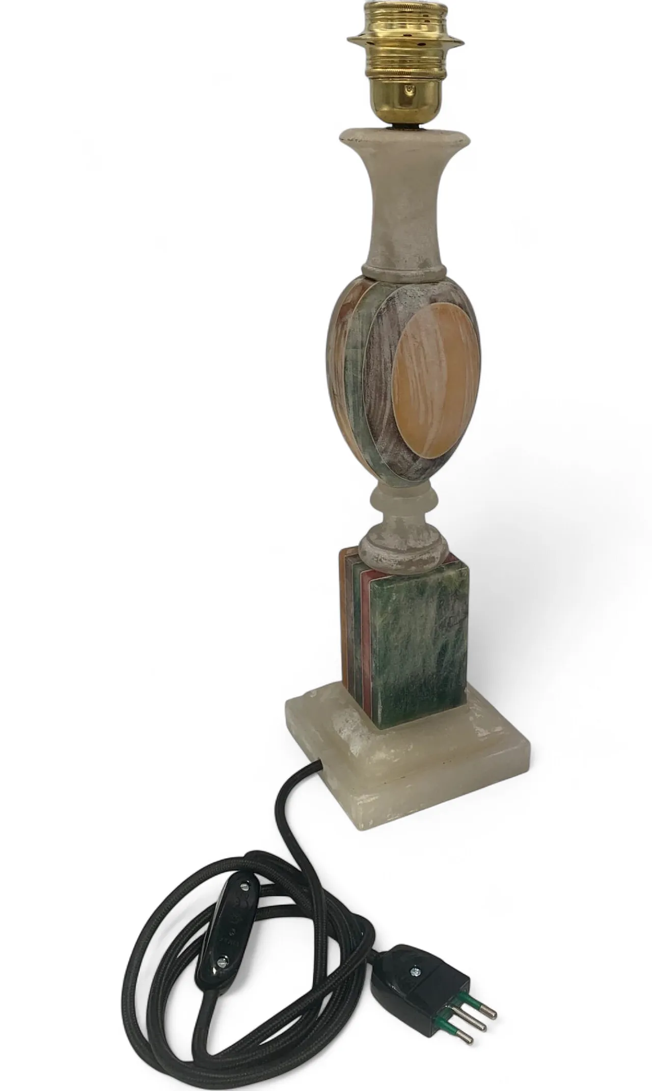 Lampada da tavolo in alabastro di Volterra, anni '60 6