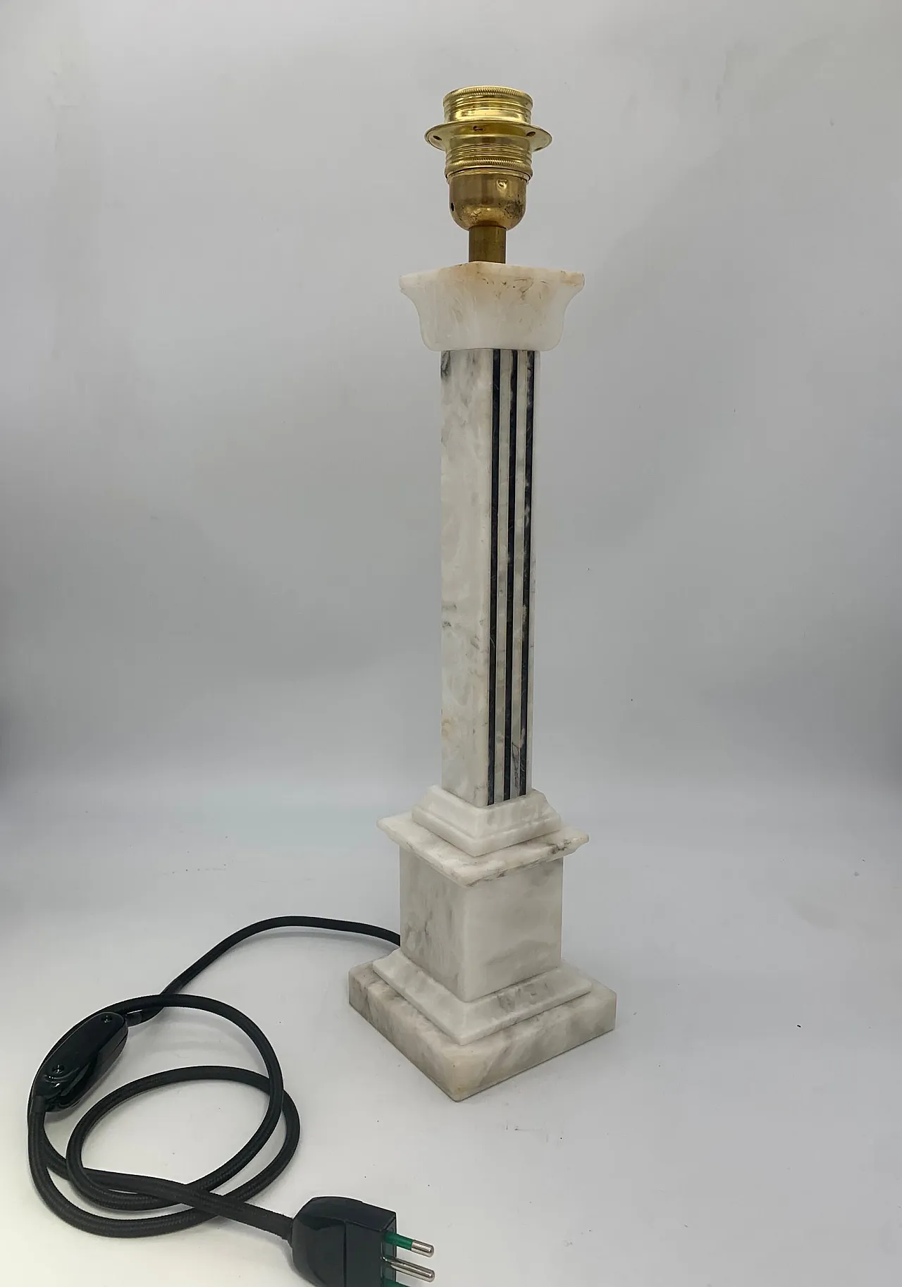 Lampada da tavolo in alabastro di Volterra, anni '60 1