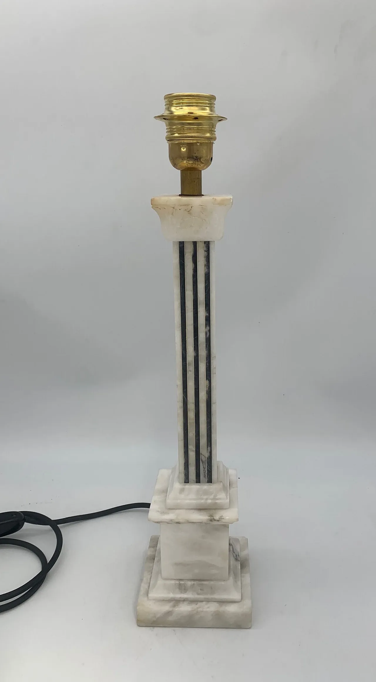 Lampada da tavolo in alabastro di Volterra, anni '60 2