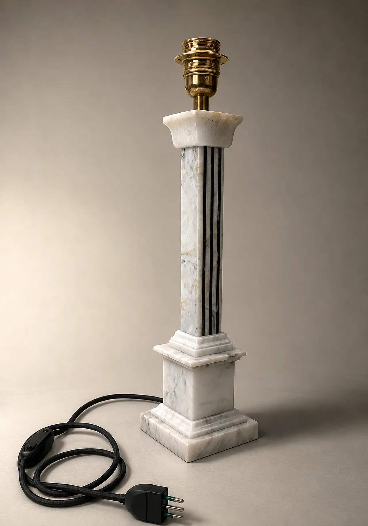 Lampada da tavolo in alabastro di Volterra, anni '60 6