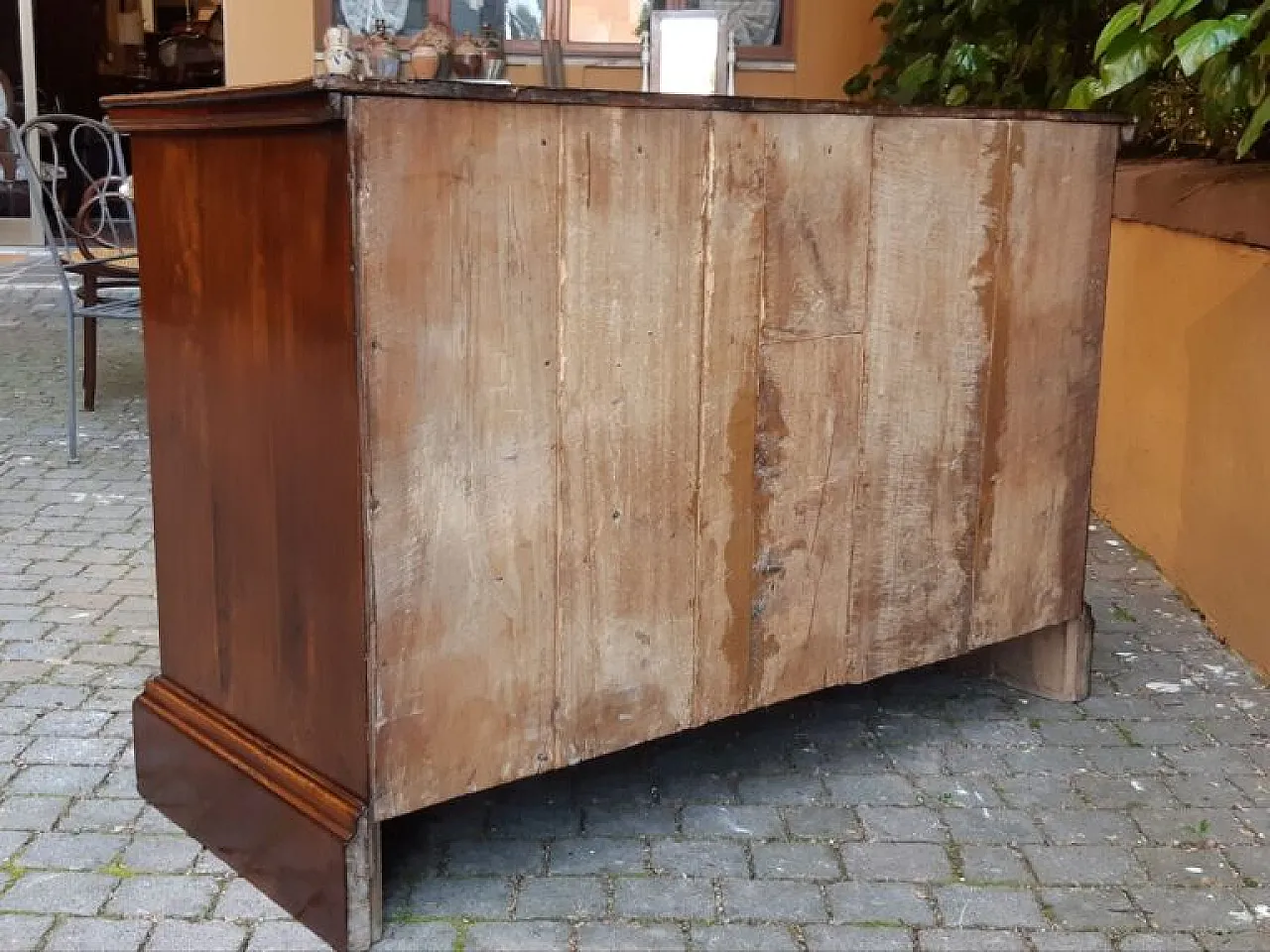 Canterano in legno di noce intarsiato, '600 8