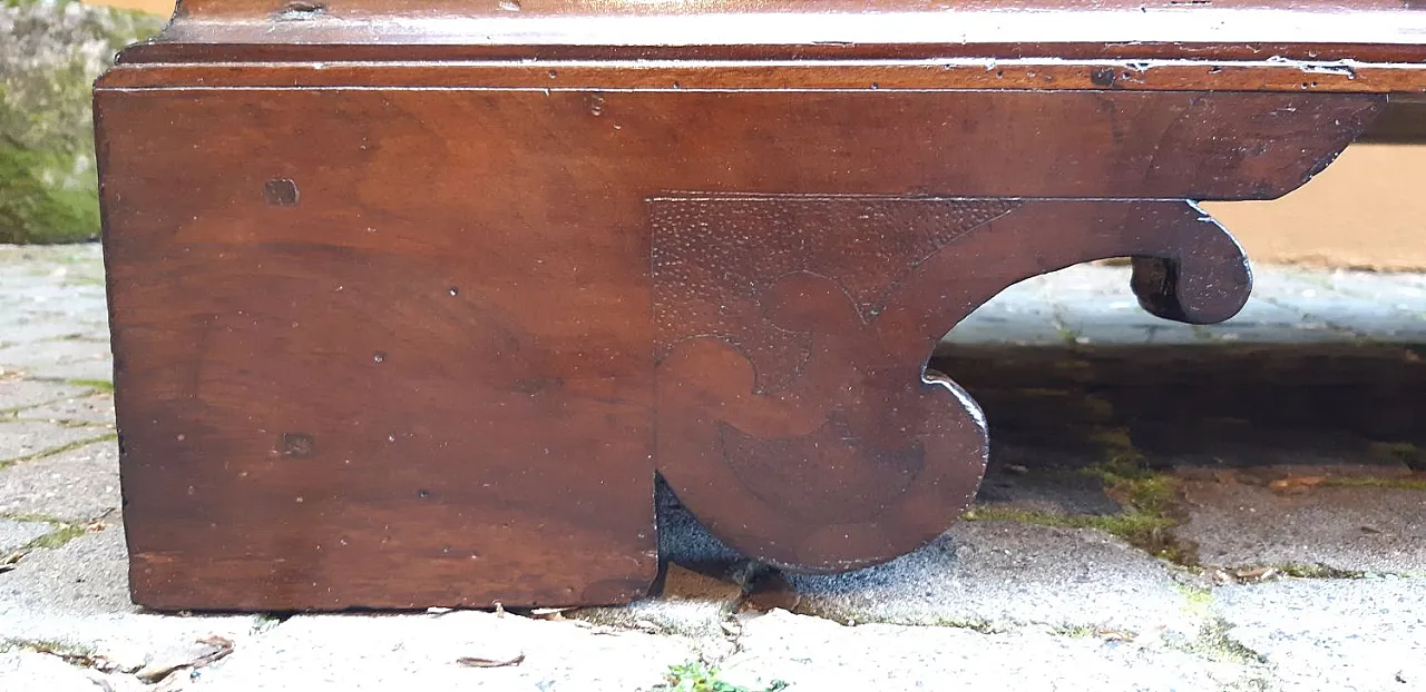 Canterano in legno di noce intarsiato, '600 9
