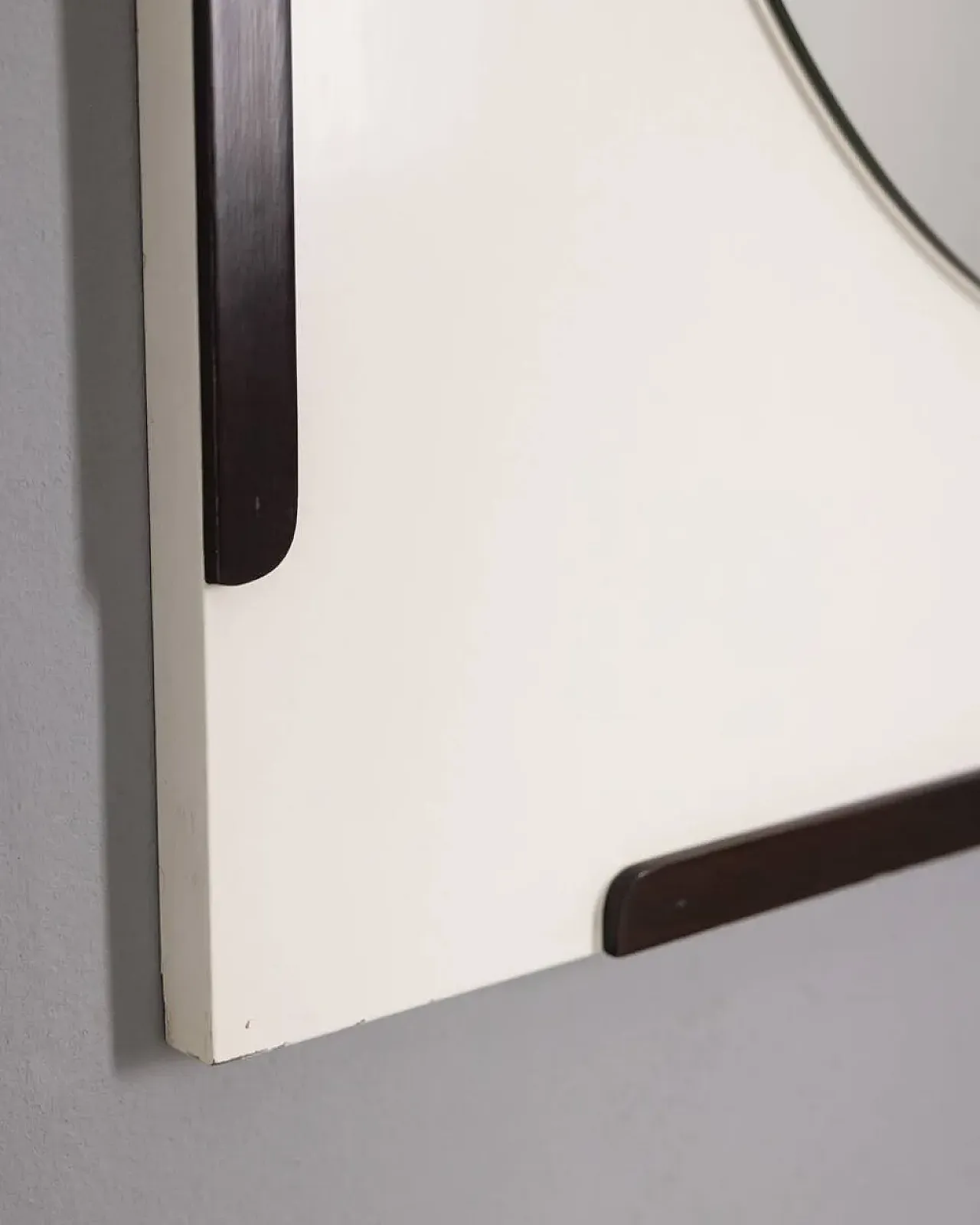 Specchio da parete in legno di Sbrilli Fratelli, anni '70 4