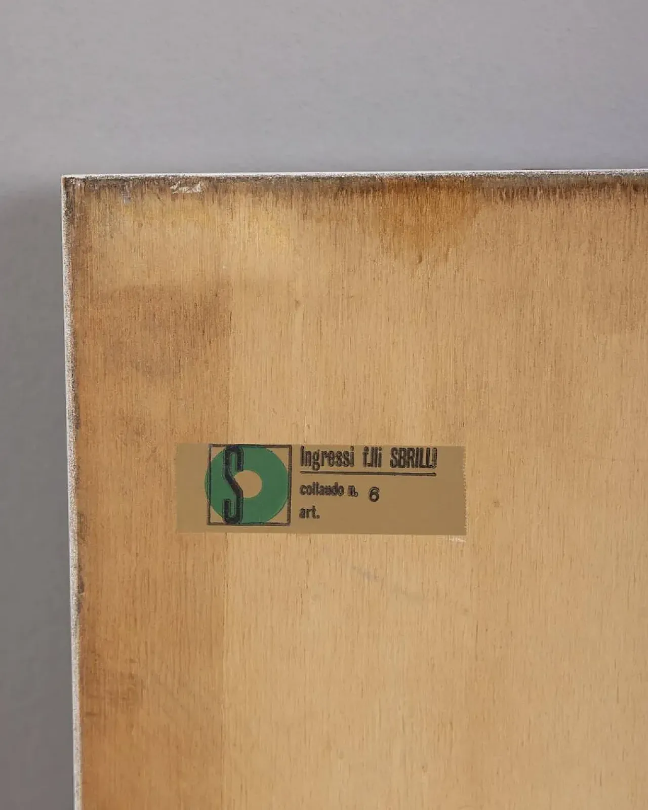 Specchio da parete in legno di Sbrilli Fratelli, anni '70 10