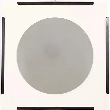Specchio da parete in legno di Sbrilli Fratelli, anni '70