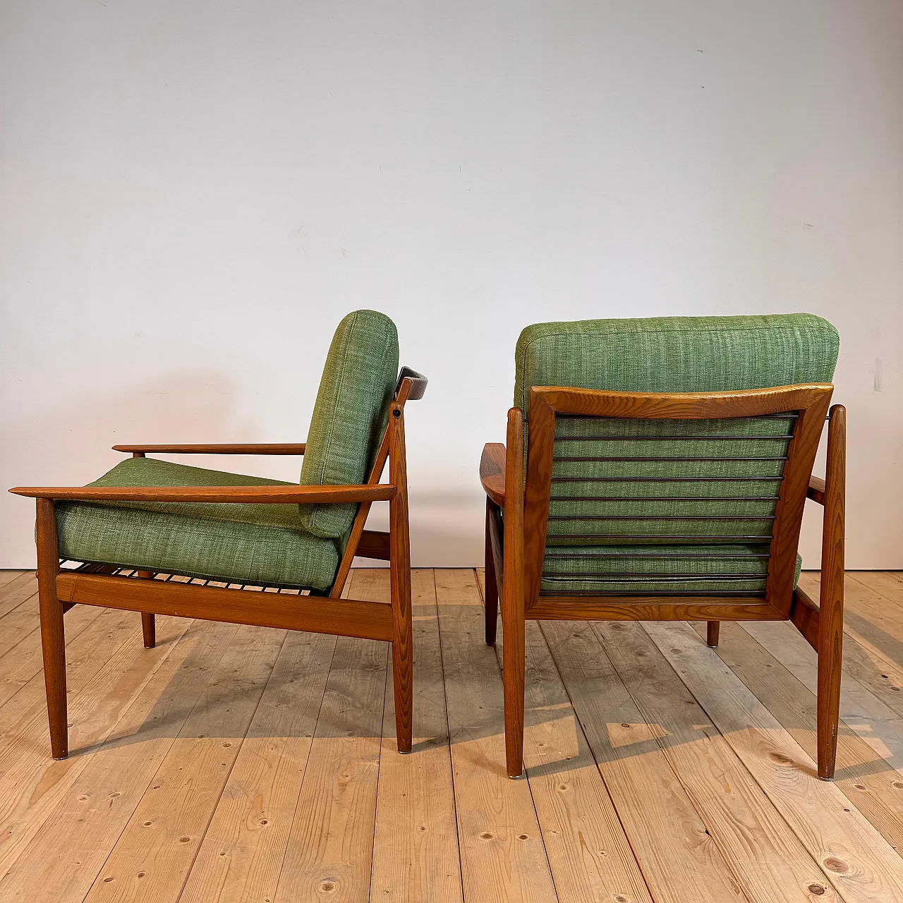 Pair of armchairs by Arne Vodder for Glostrup, 1960s 6