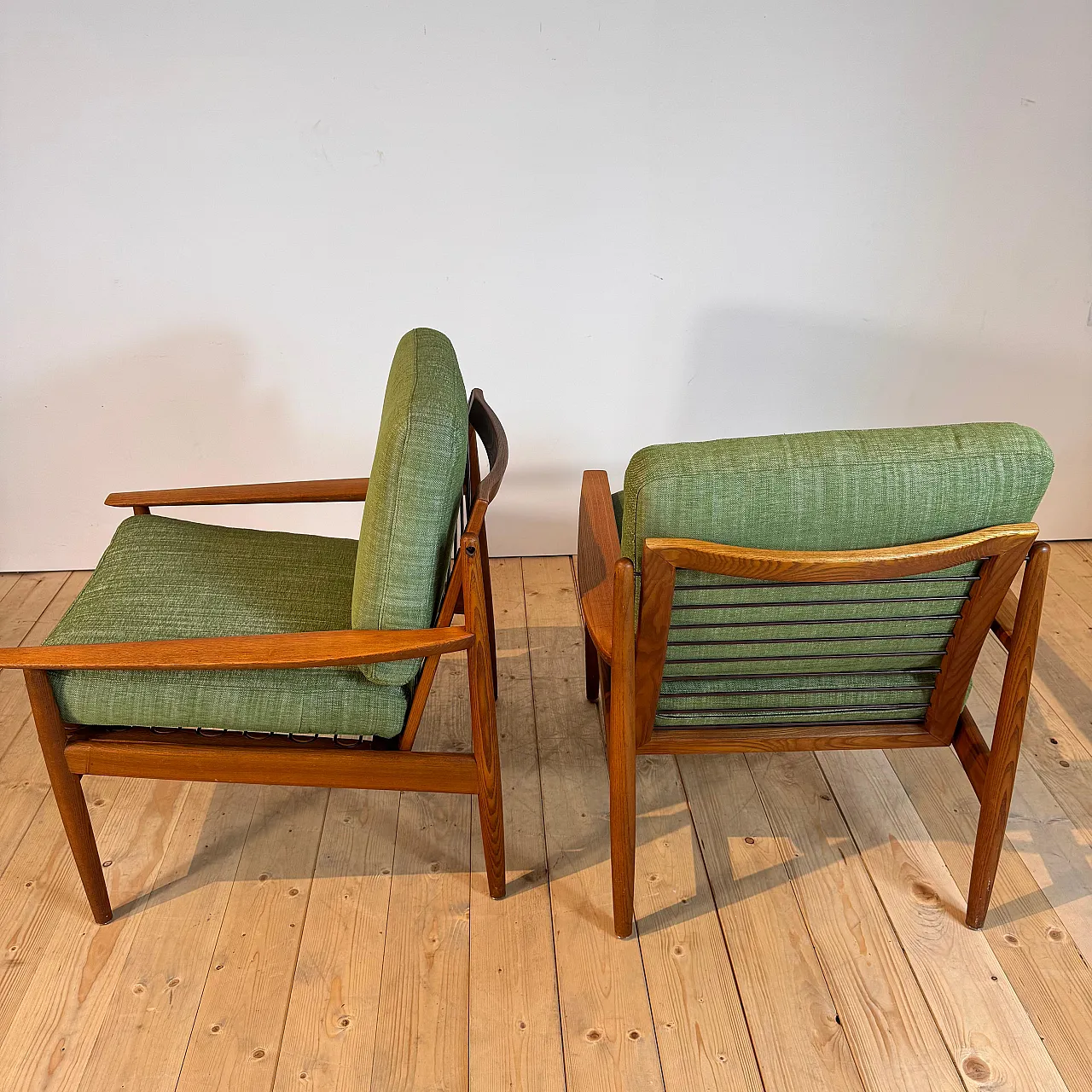 Pair of armchairs by Arne Vodder for Glostrup, 1960s 7