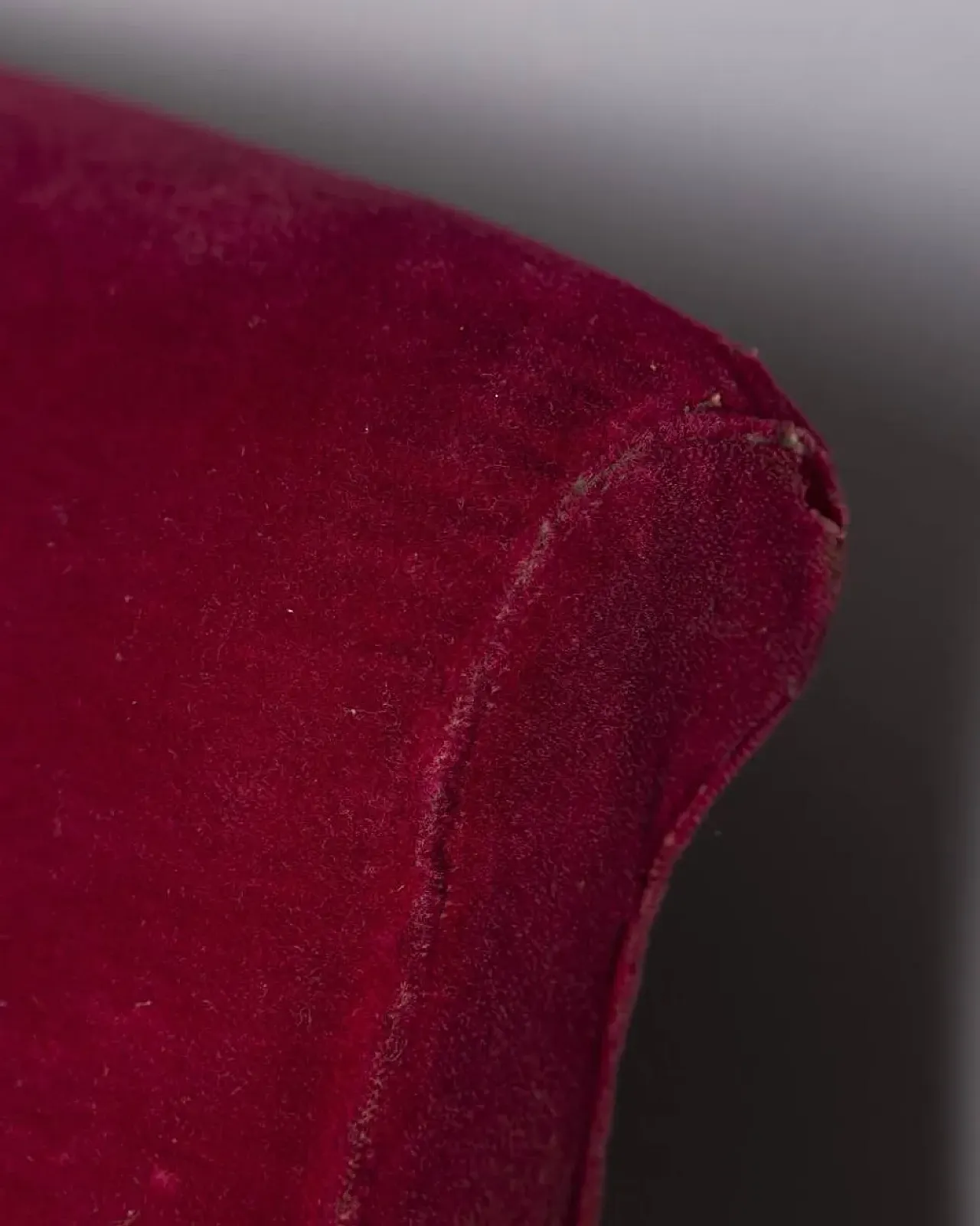 Red velvet sofa, 1950s 8