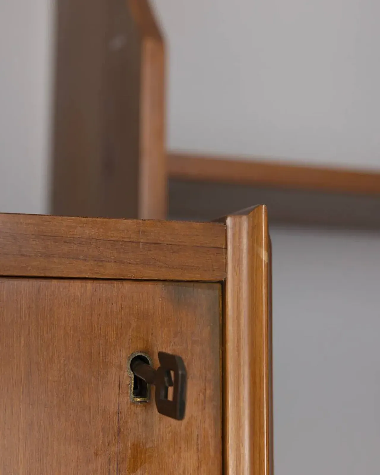 Teak sideboard with wall-mounted system, 1960s 17