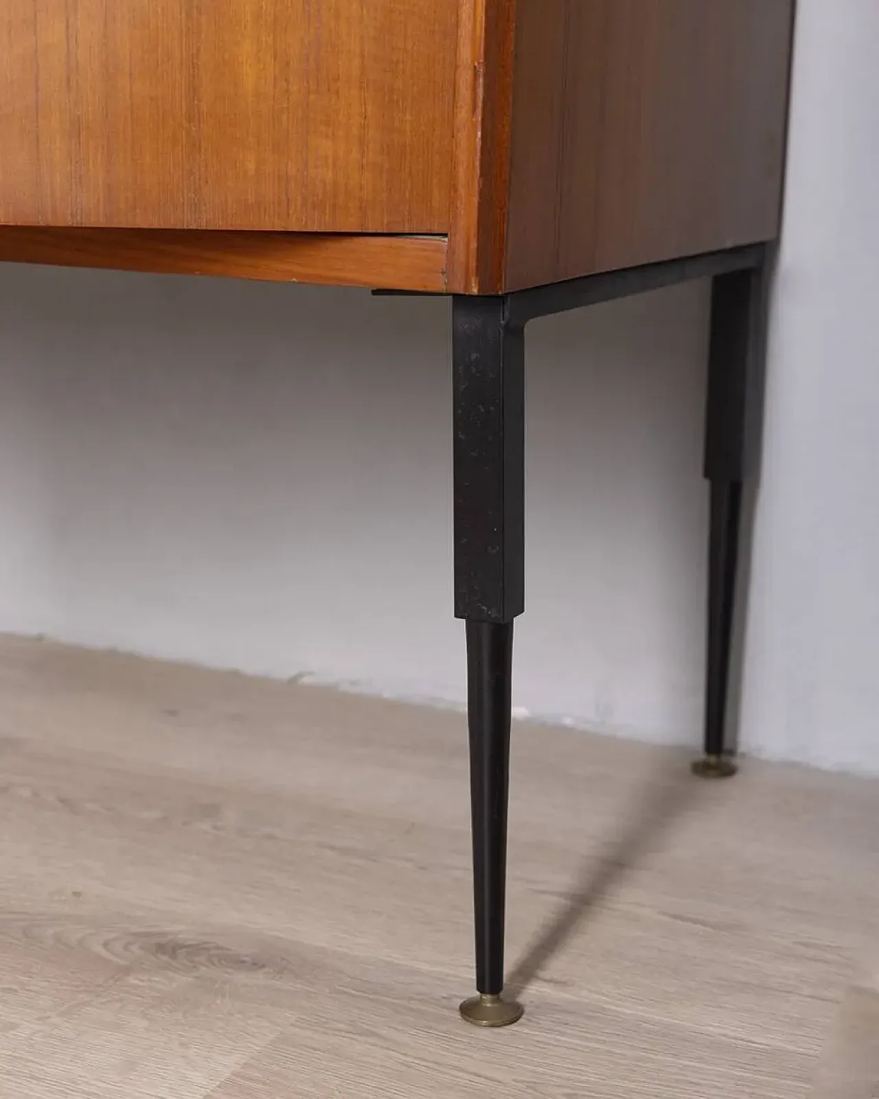 Teak sideboard with wall-mounted system, 1960s 28