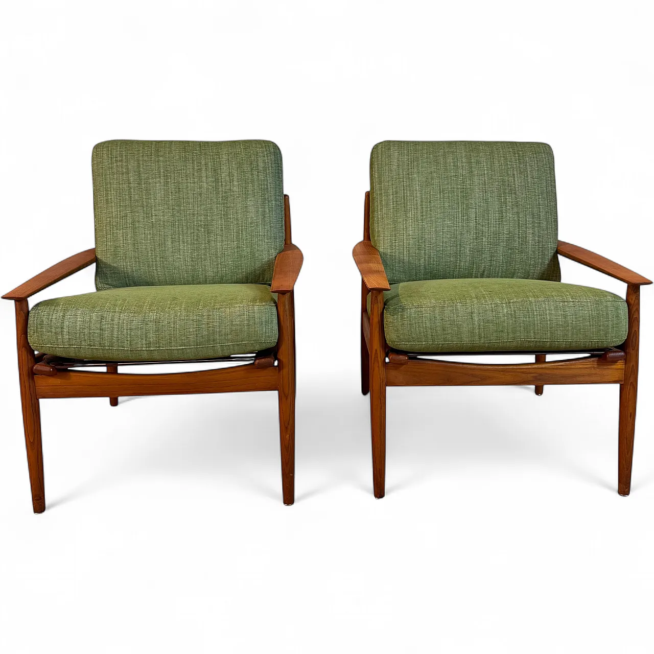 Pair of armchairs by Arne Vodder for Glostrup, 1960s 12