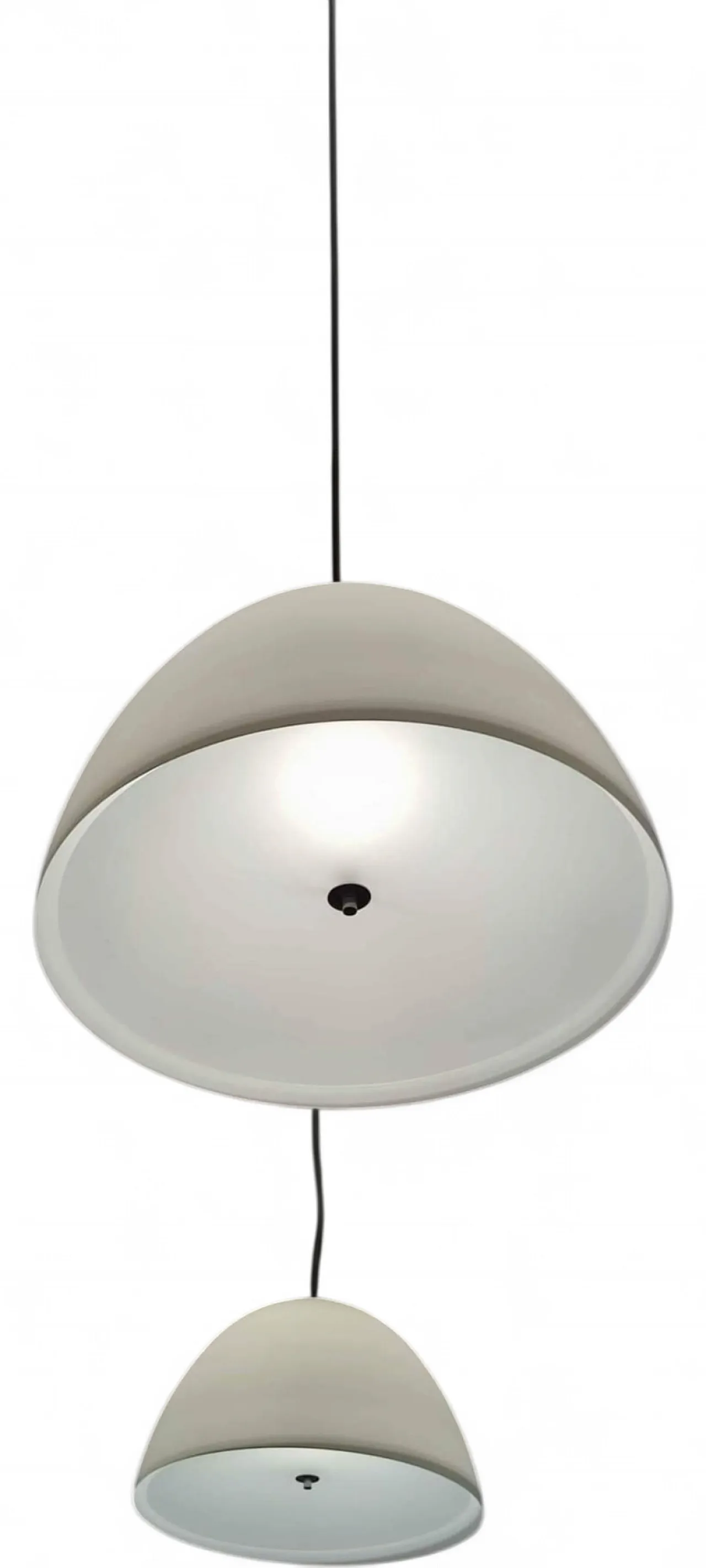 Pair of Willy Glass 60 ceiling lamps by Enzo Panzeri, 2000s 10