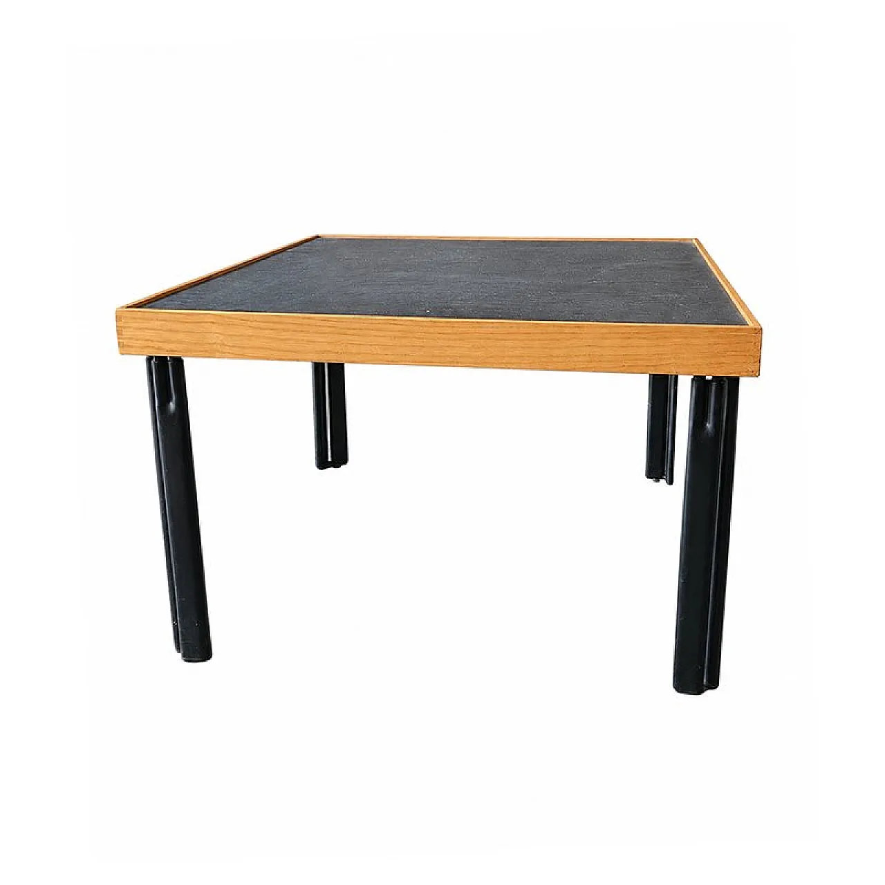 Modern coffee table in oak and lacquered wood, 1950s 3