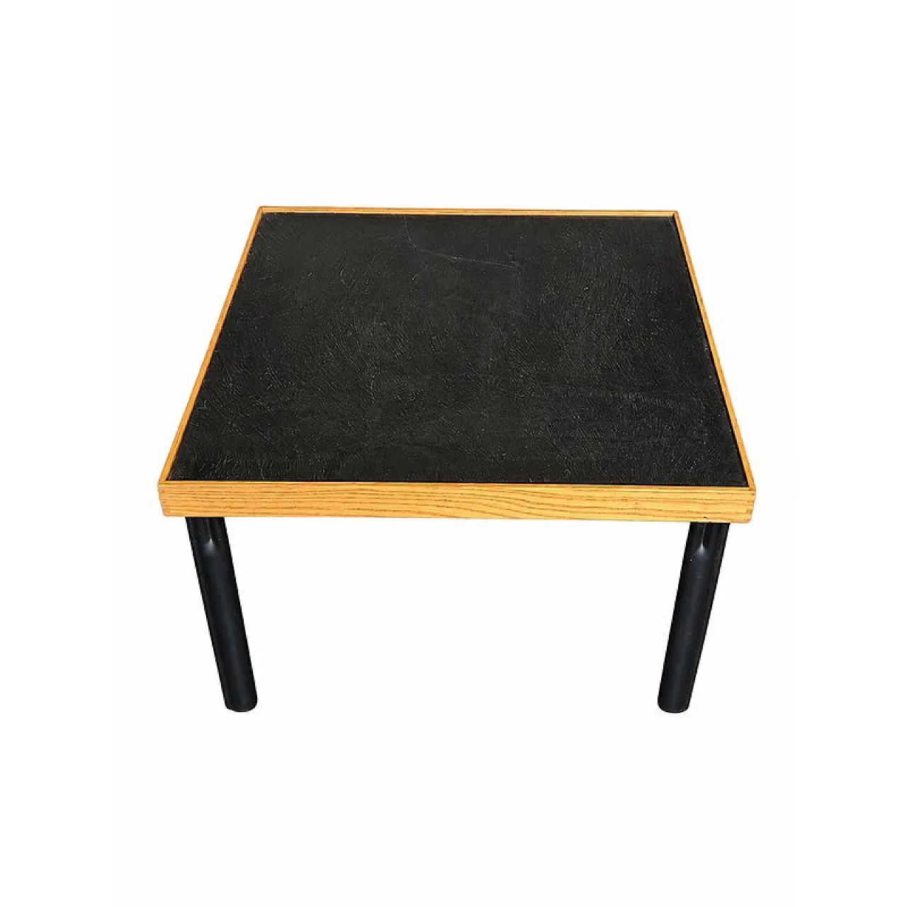 Modern coffee table in oak and lacquered wood, 1950s 4