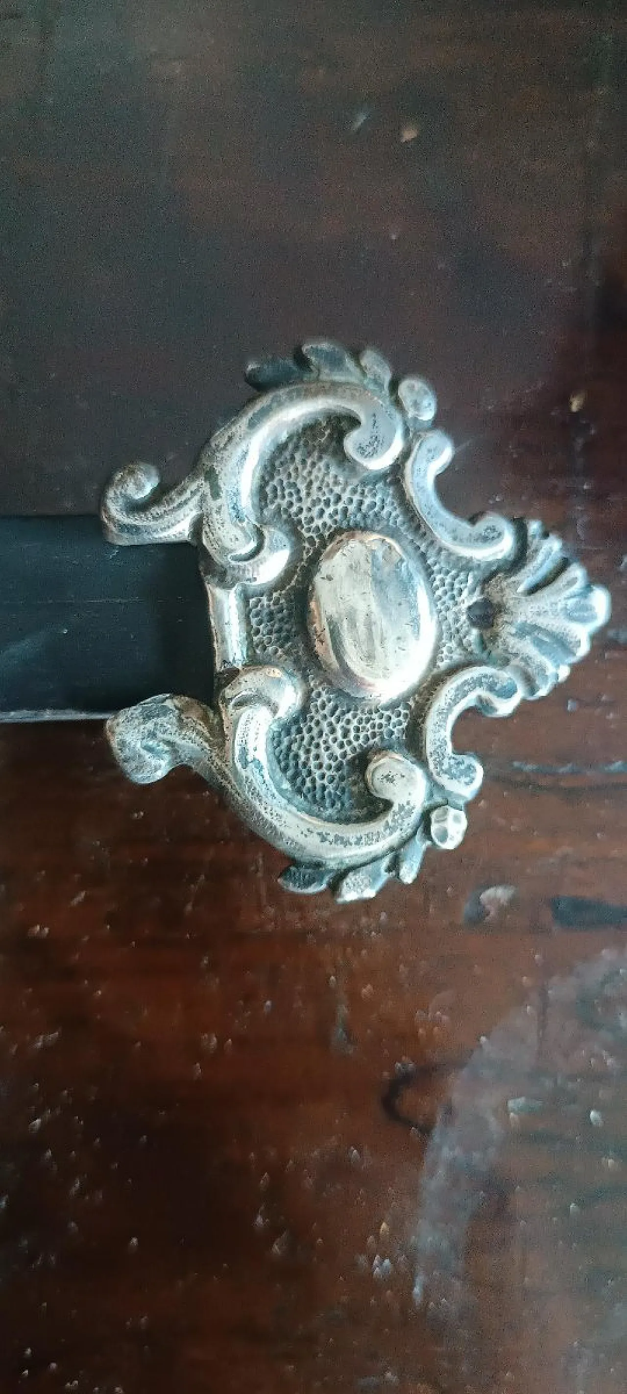 Silver wall crucifix, 19th century 8