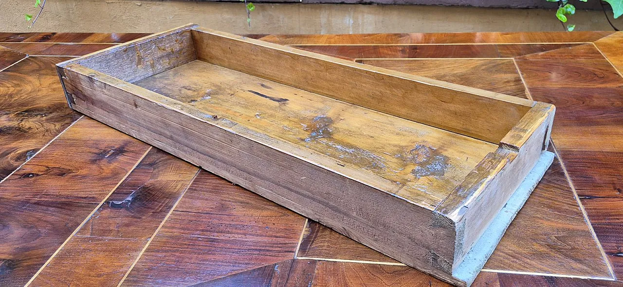 Tavolo allungabile a tiro lastronato noce, '800 10