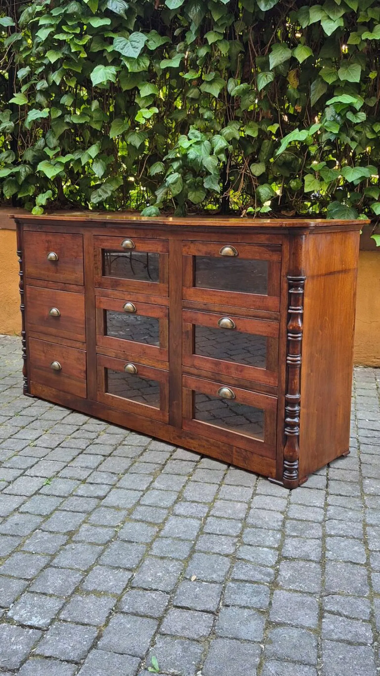 Cassettiera pastaia in legno di noce, fine '800 7