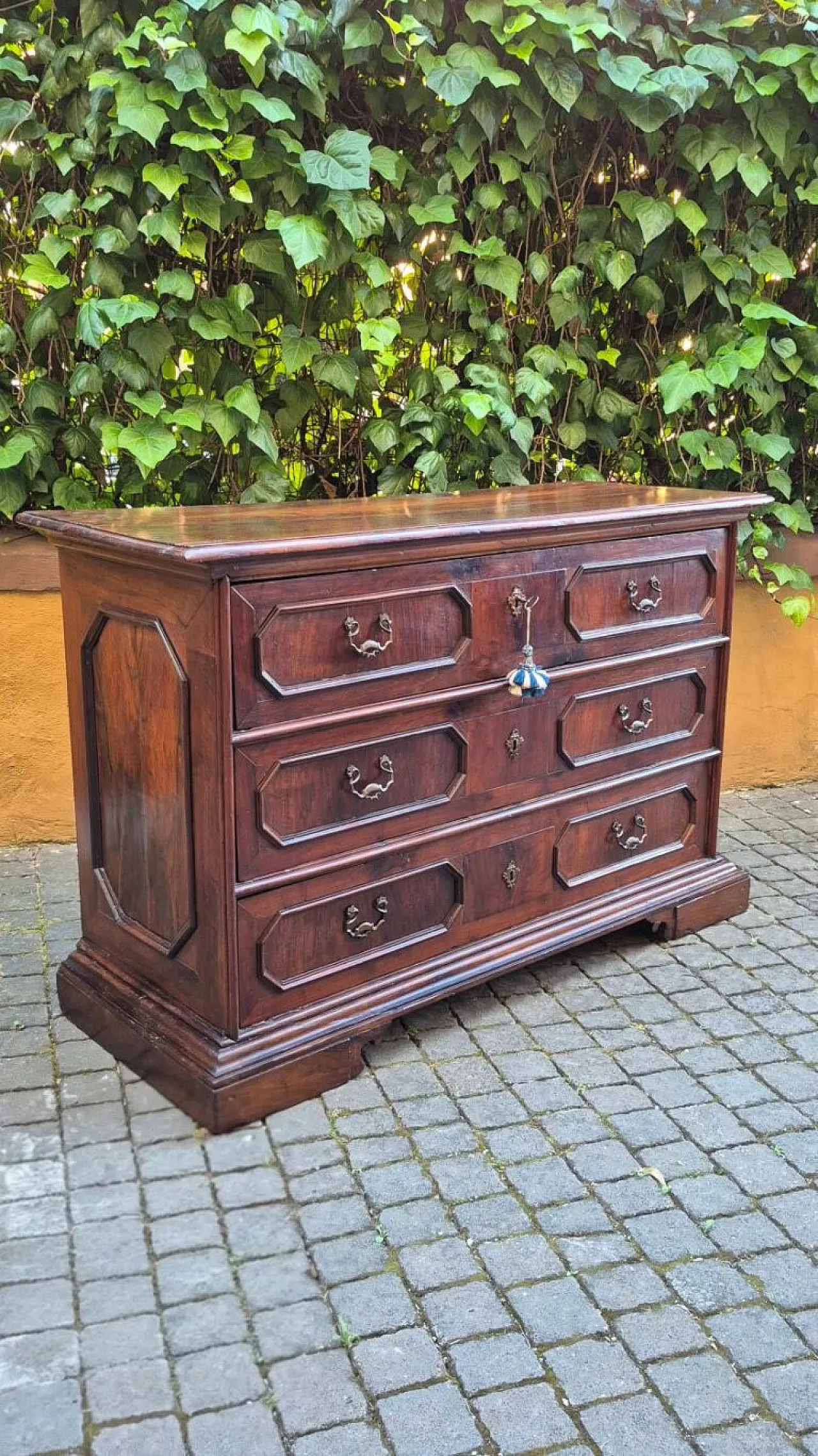 Cassettone emiliano in legno di noce, '600 4